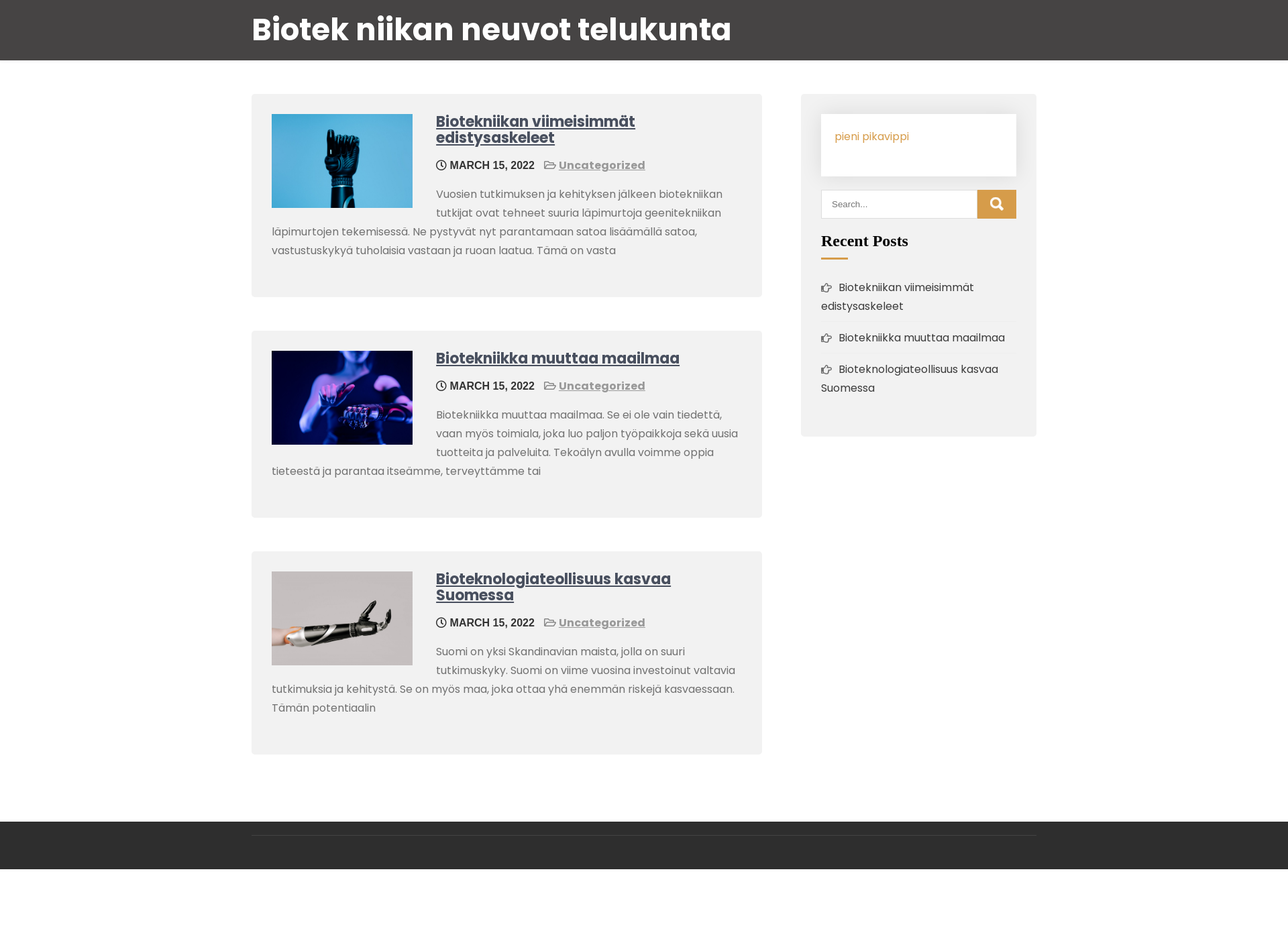 Skärmdump för biotekniikanneuvottelukunta.fi