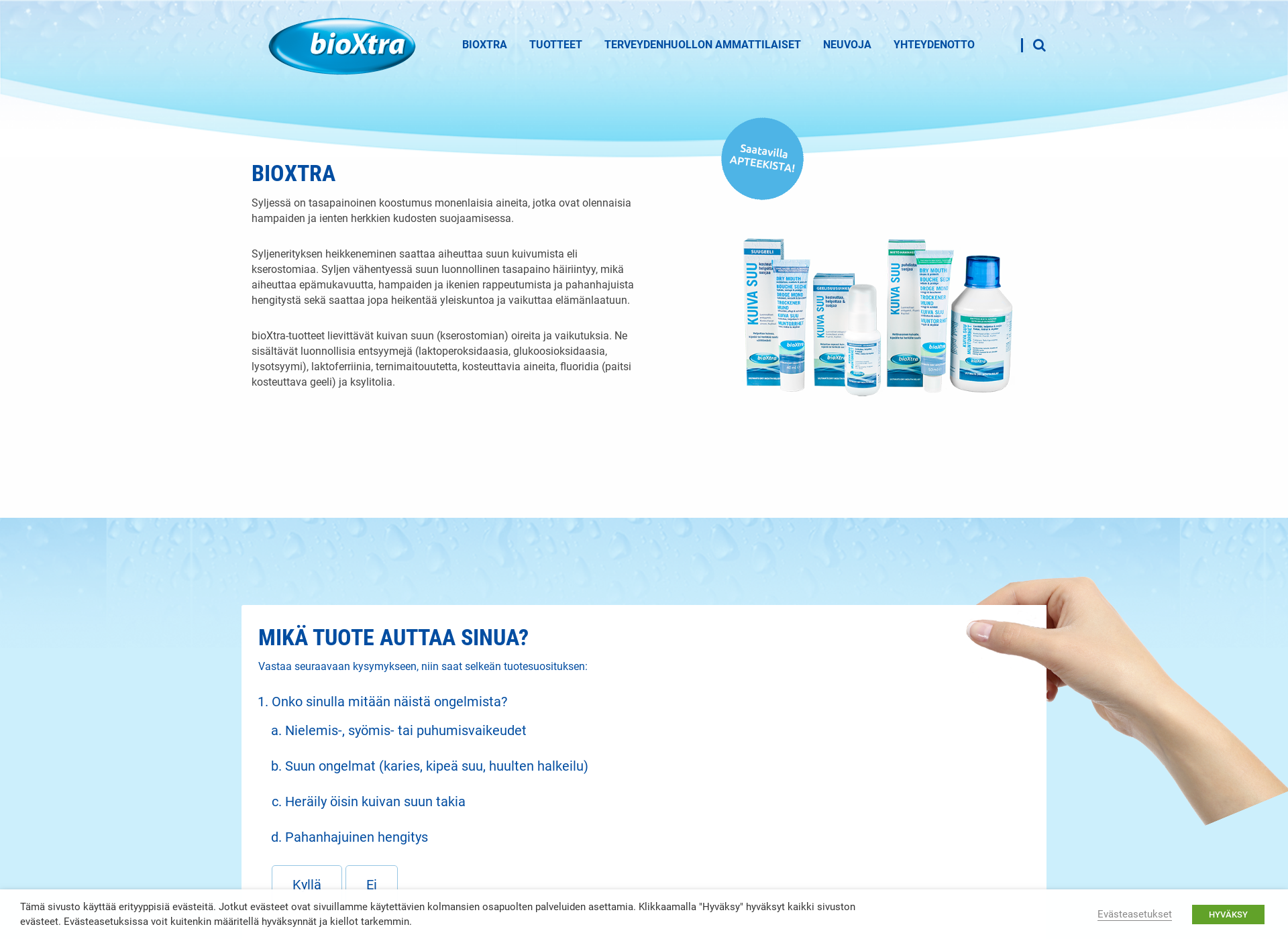 Screenshot for bioxtra.fi