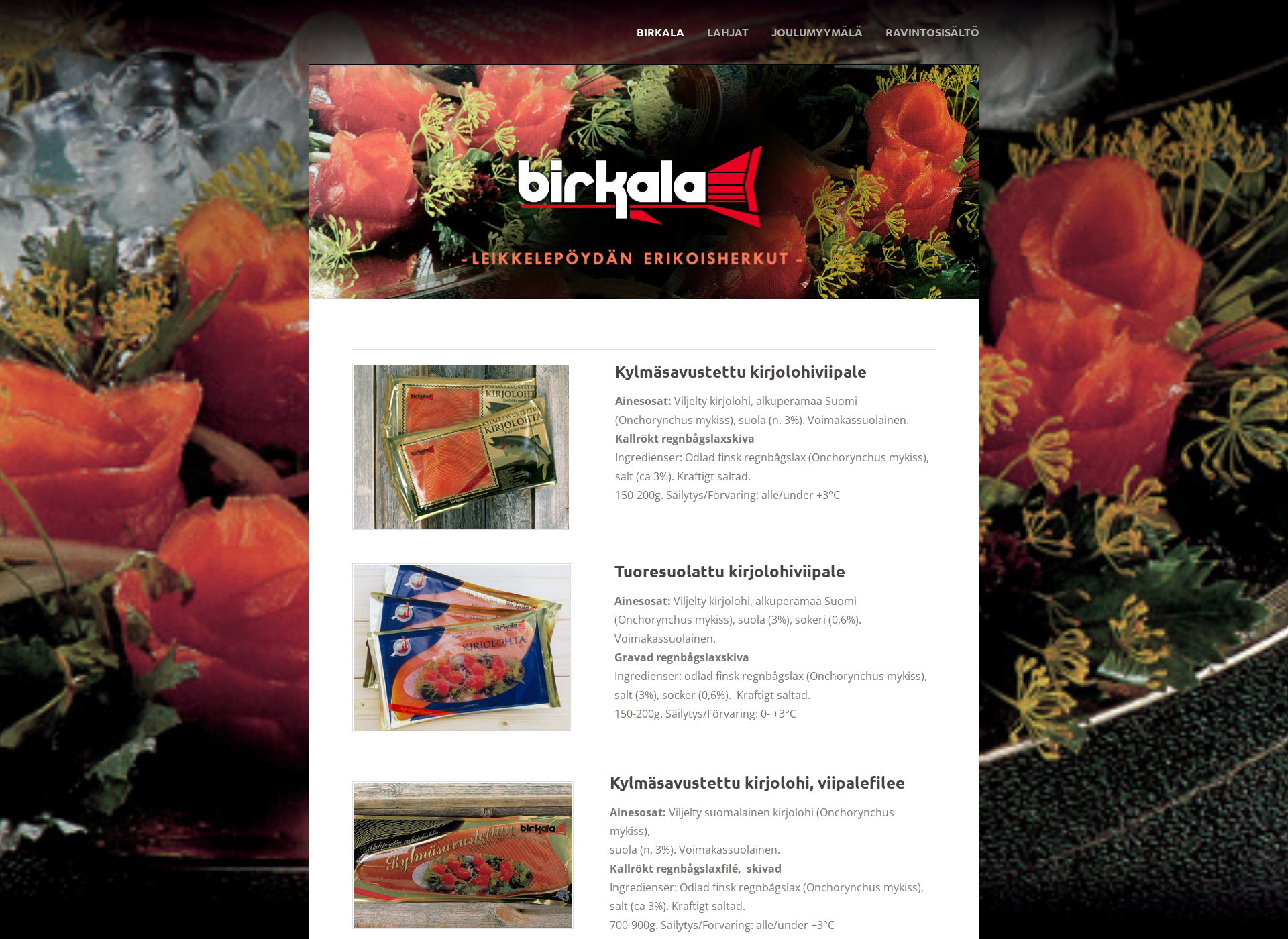 Screenshot for birkala.fi