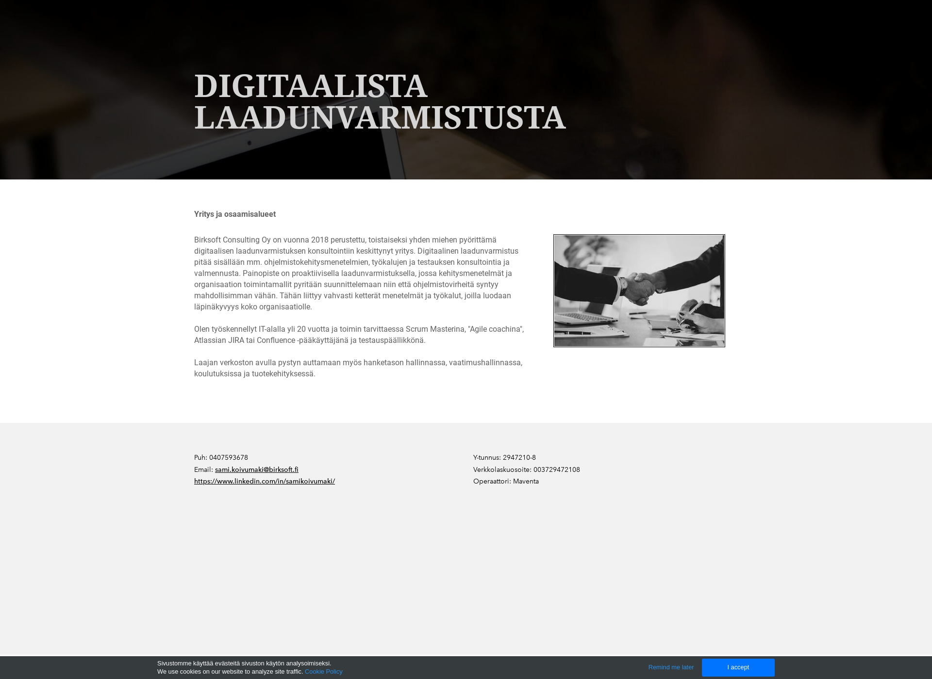 Screenshot for birksoft.fi
