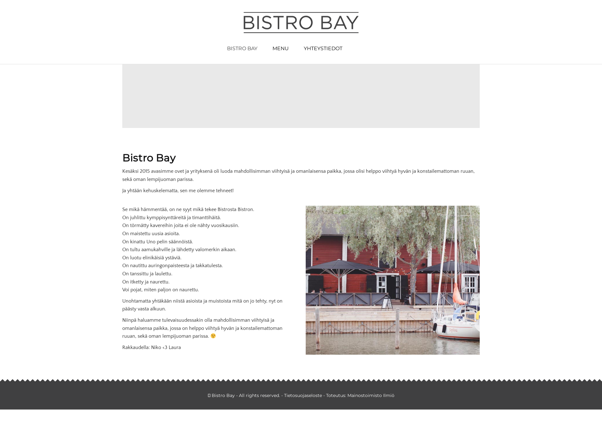 Skärmdump för bistrobay.fi