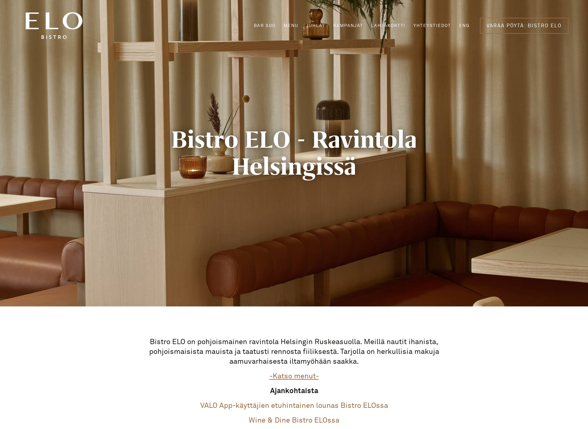 Screenshot for bistroelo.fi