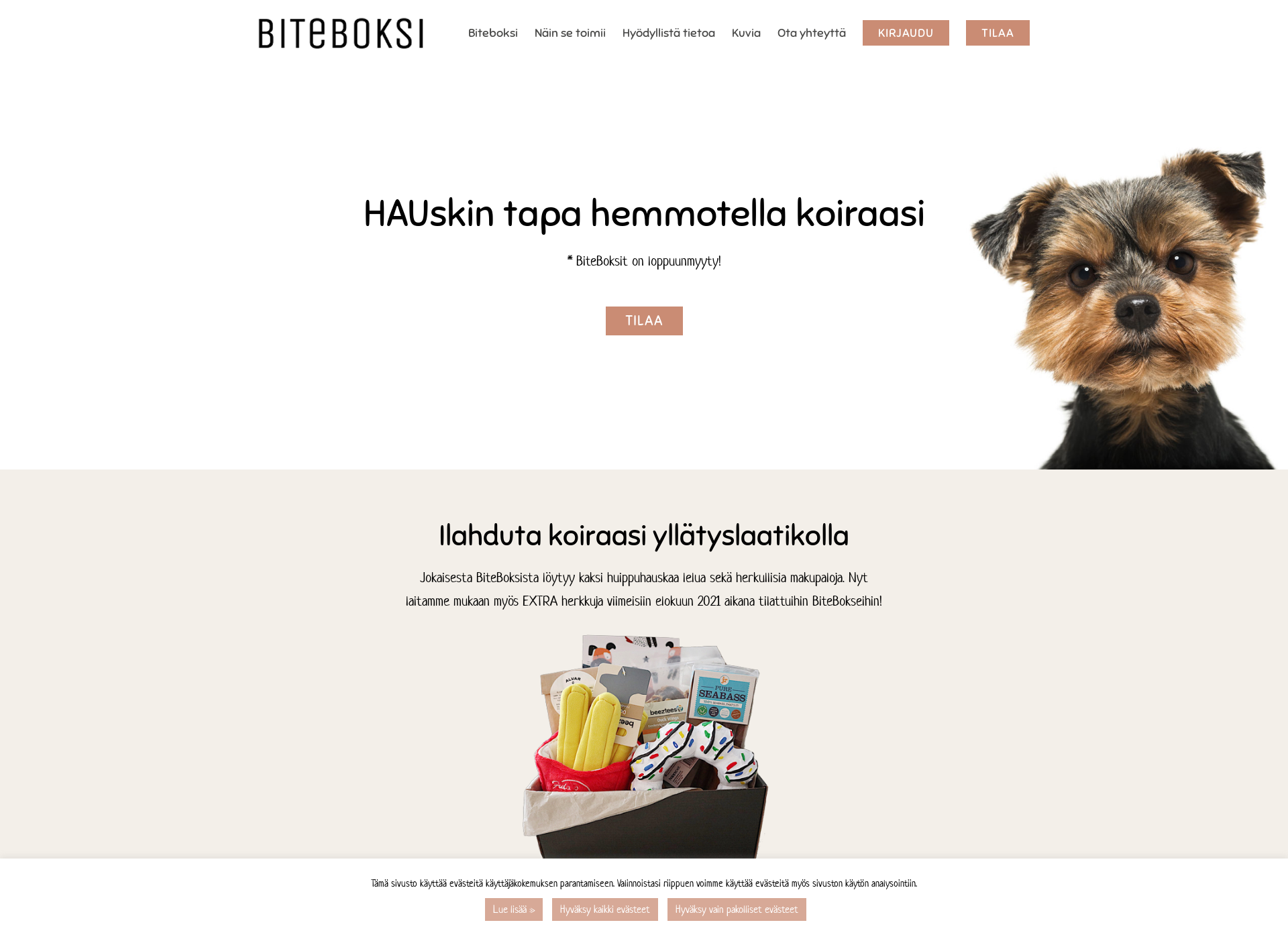 Screenshot for biteboksi.fi