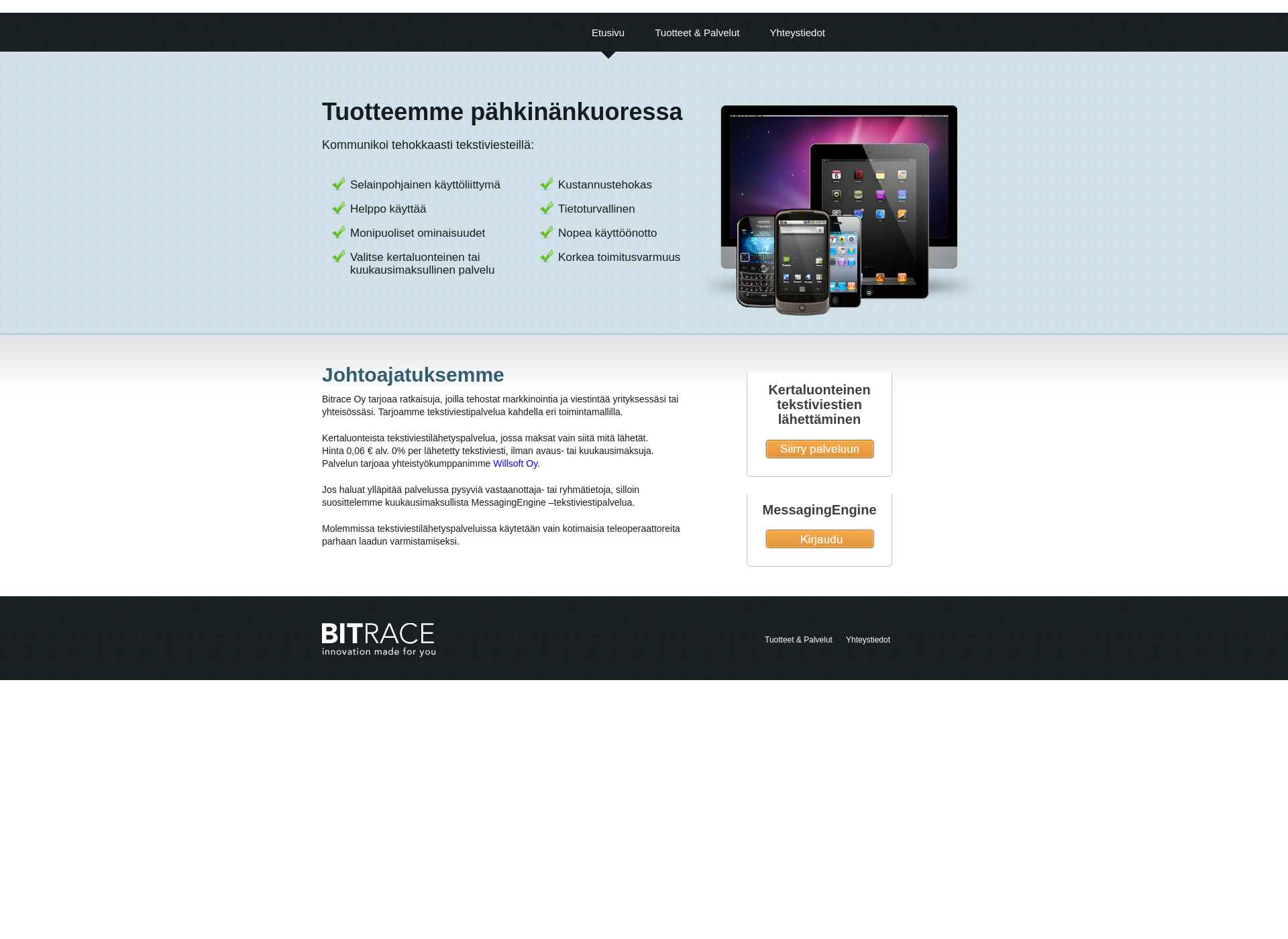 Screenshot for bitrace.fi