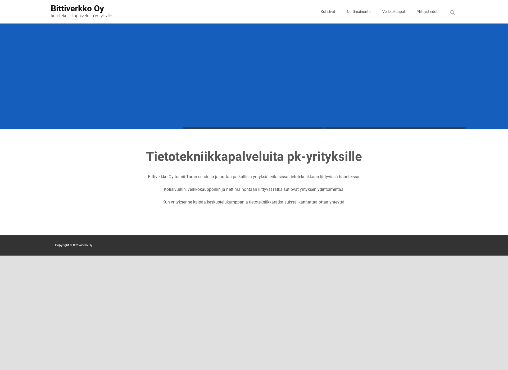 Screenshot for bittiverkko.fi