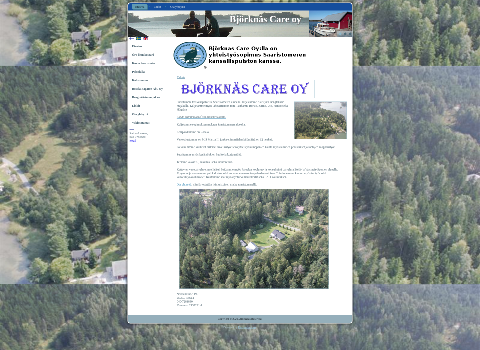 Screenshot for bjorknascare.fi