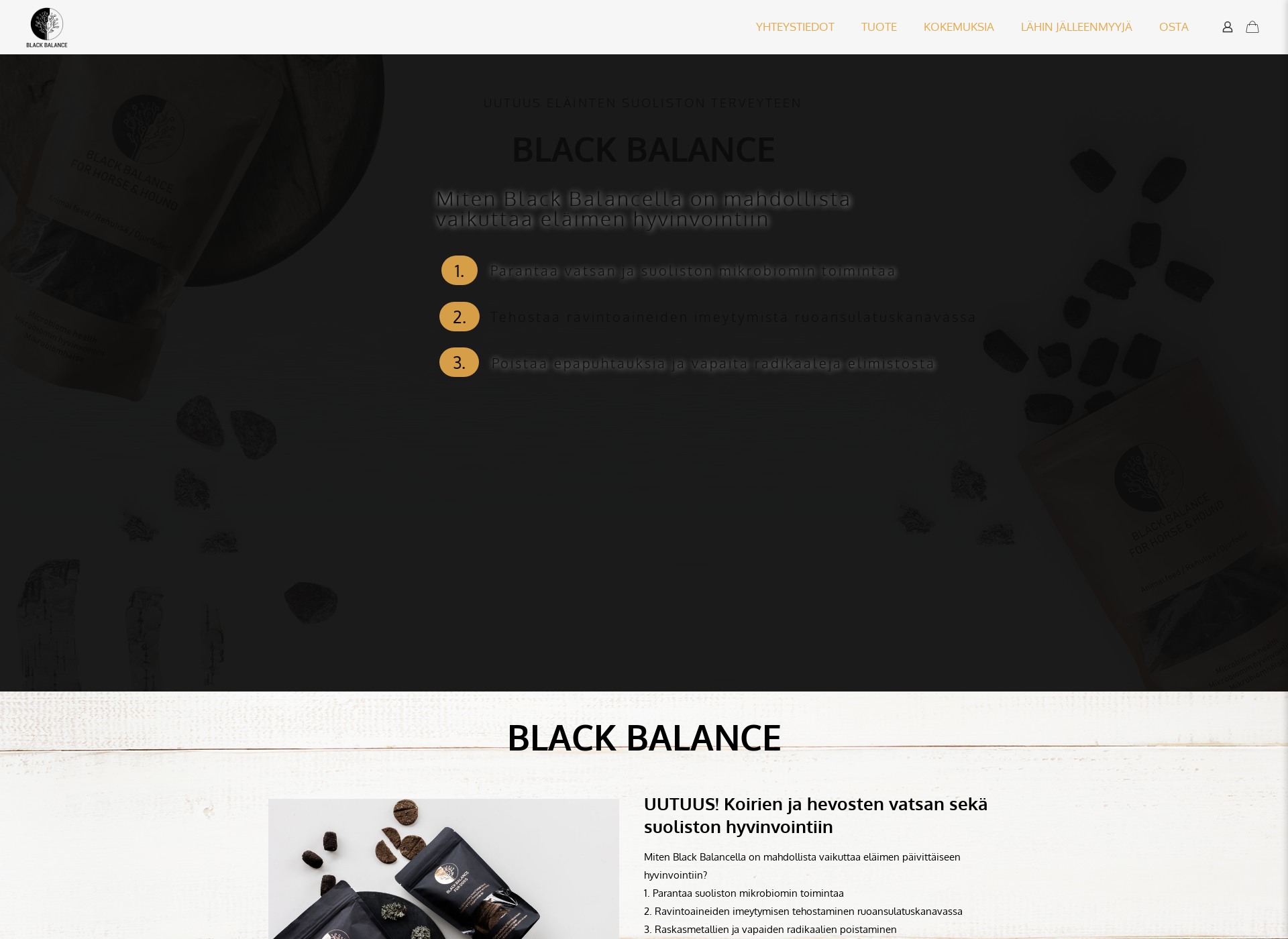 Screenshot for blackbalance.fi
