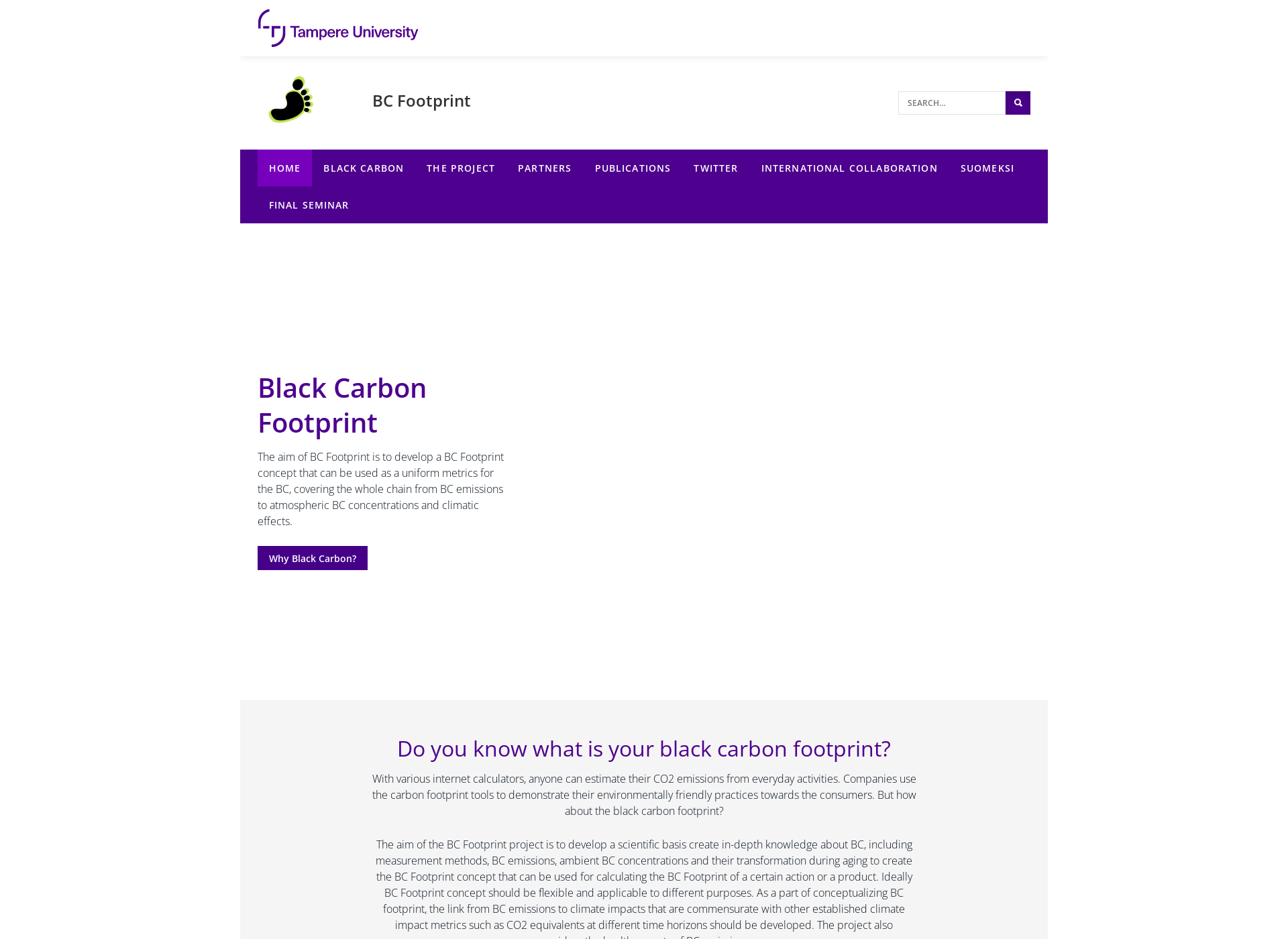 Screenshot for blackcarbonfootprint.fi