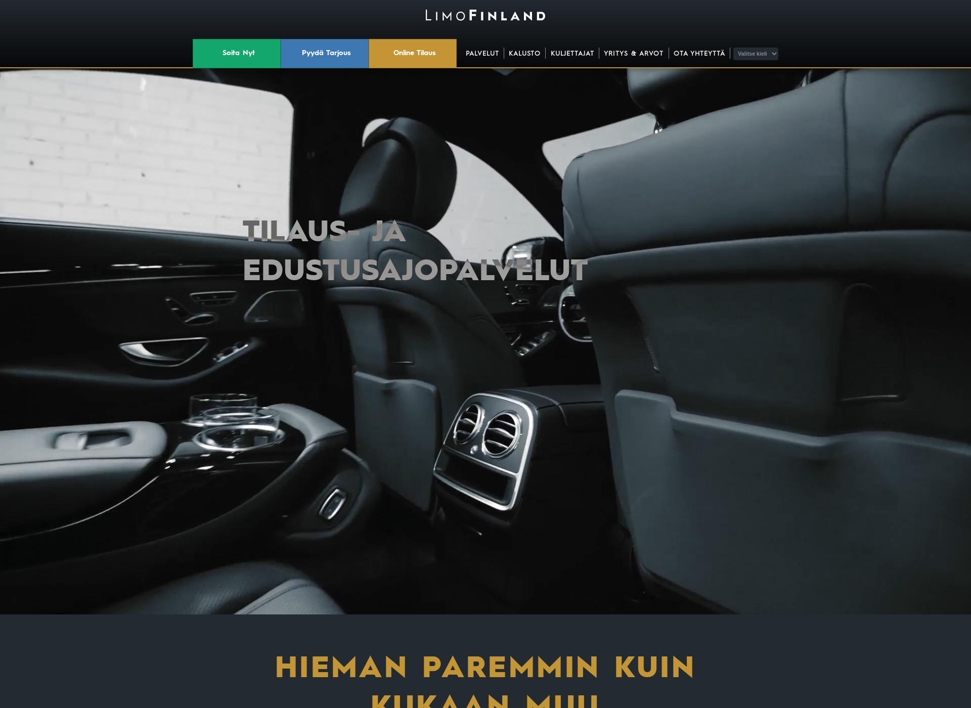 Screenshot for blackcarservicefinland.fi