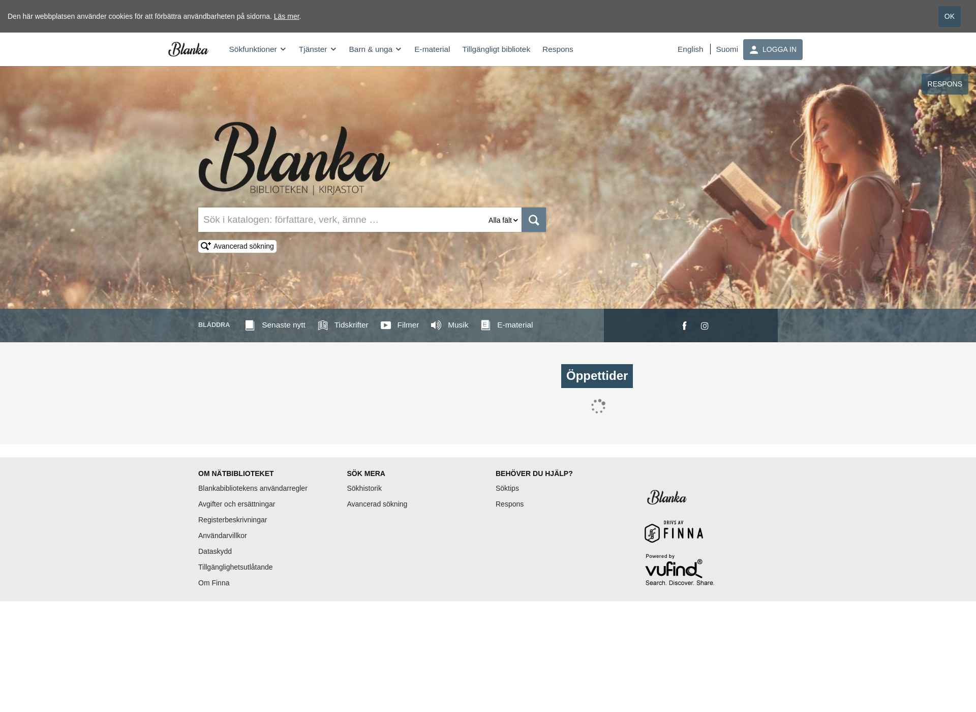 Skärmdump för blanka.fi