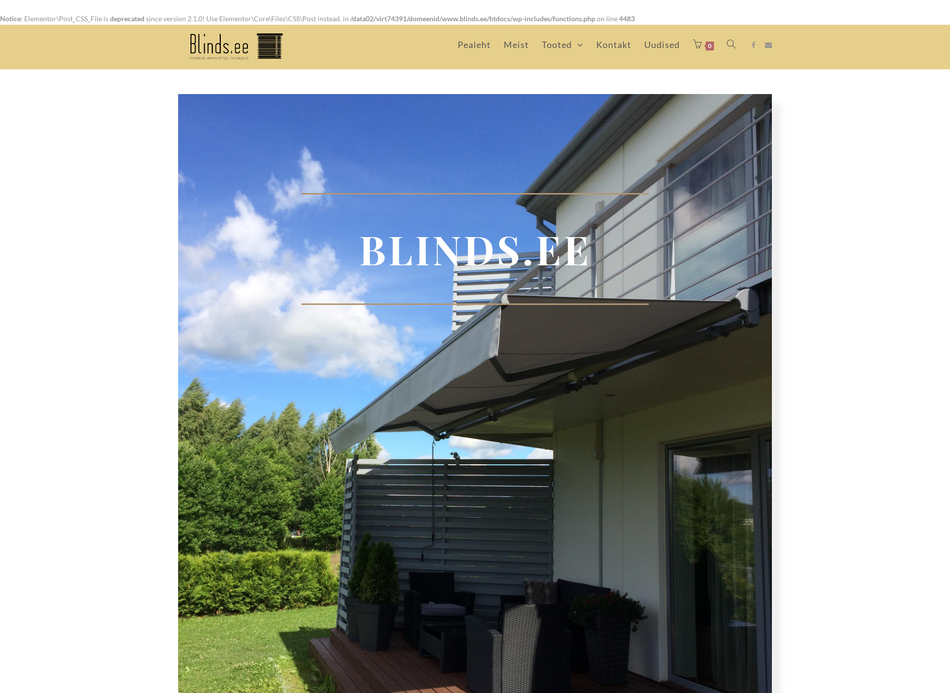 Screenshot for blinds.fi