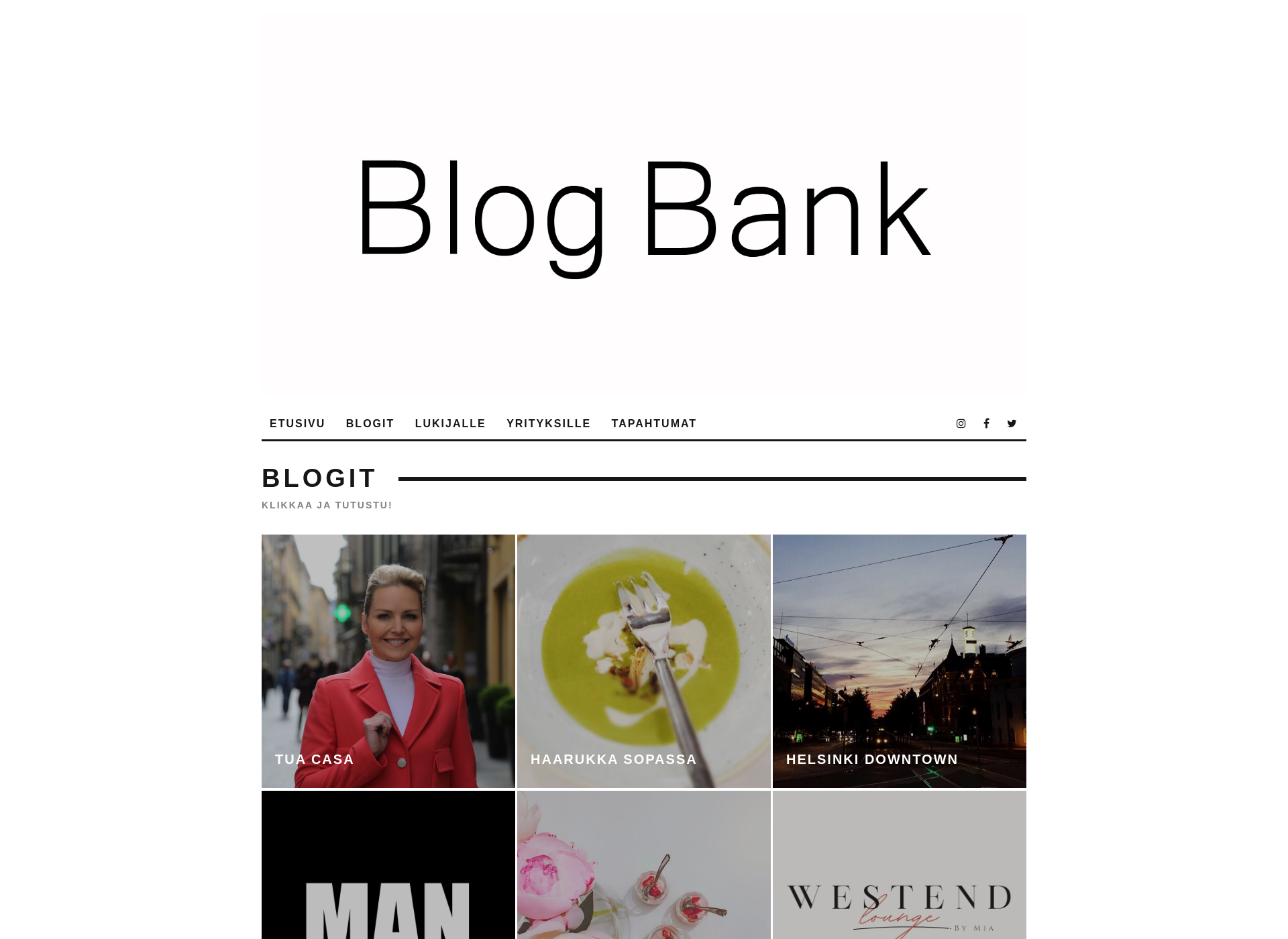 Skärmdump för blogbank.fi