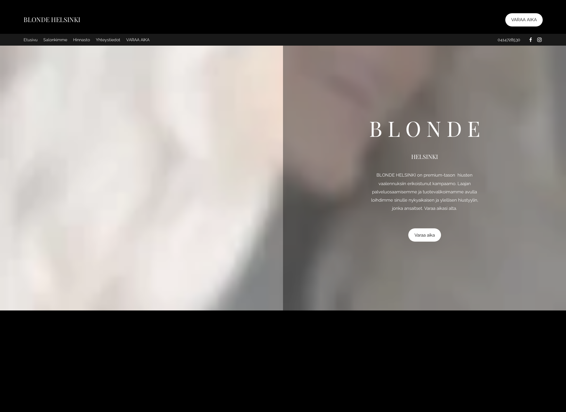 Screenshot for blondehelsinki.fi