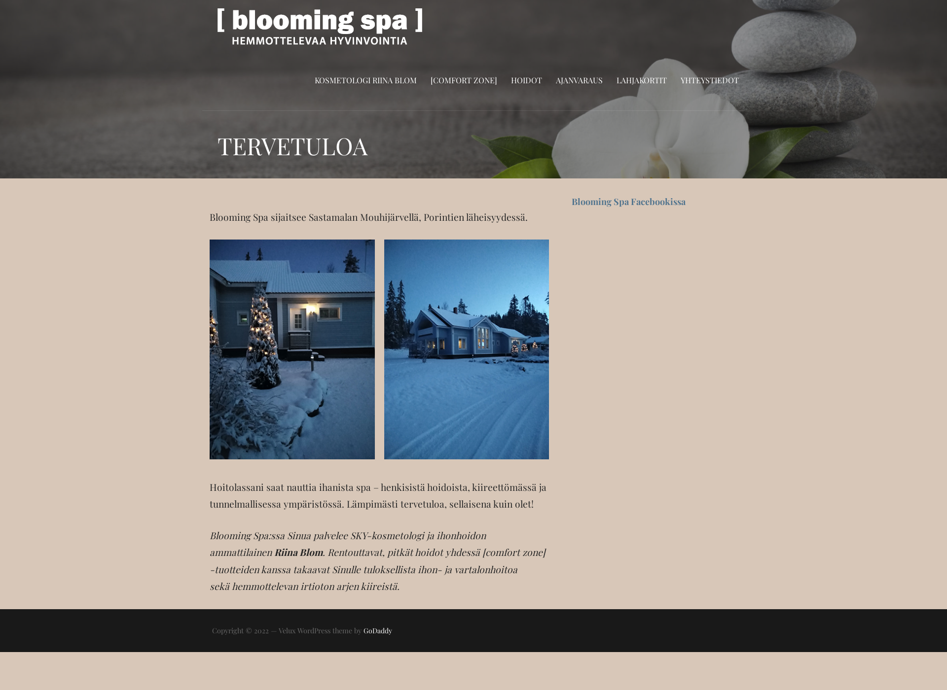 Screenshot for bloomingspa.fi