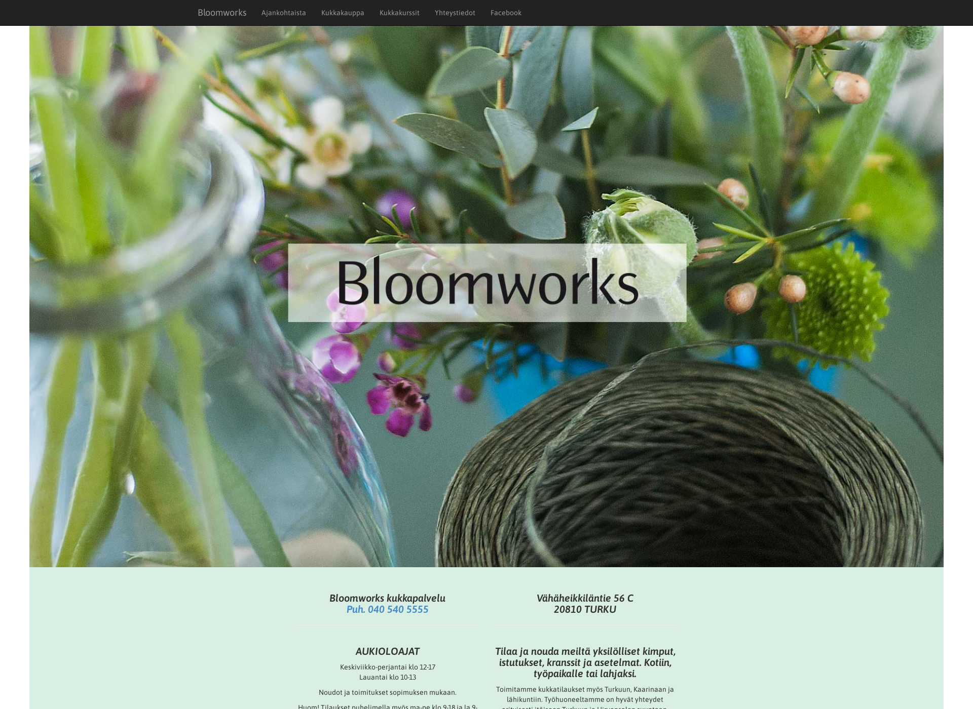 Näyttökuva bloomworks.fi