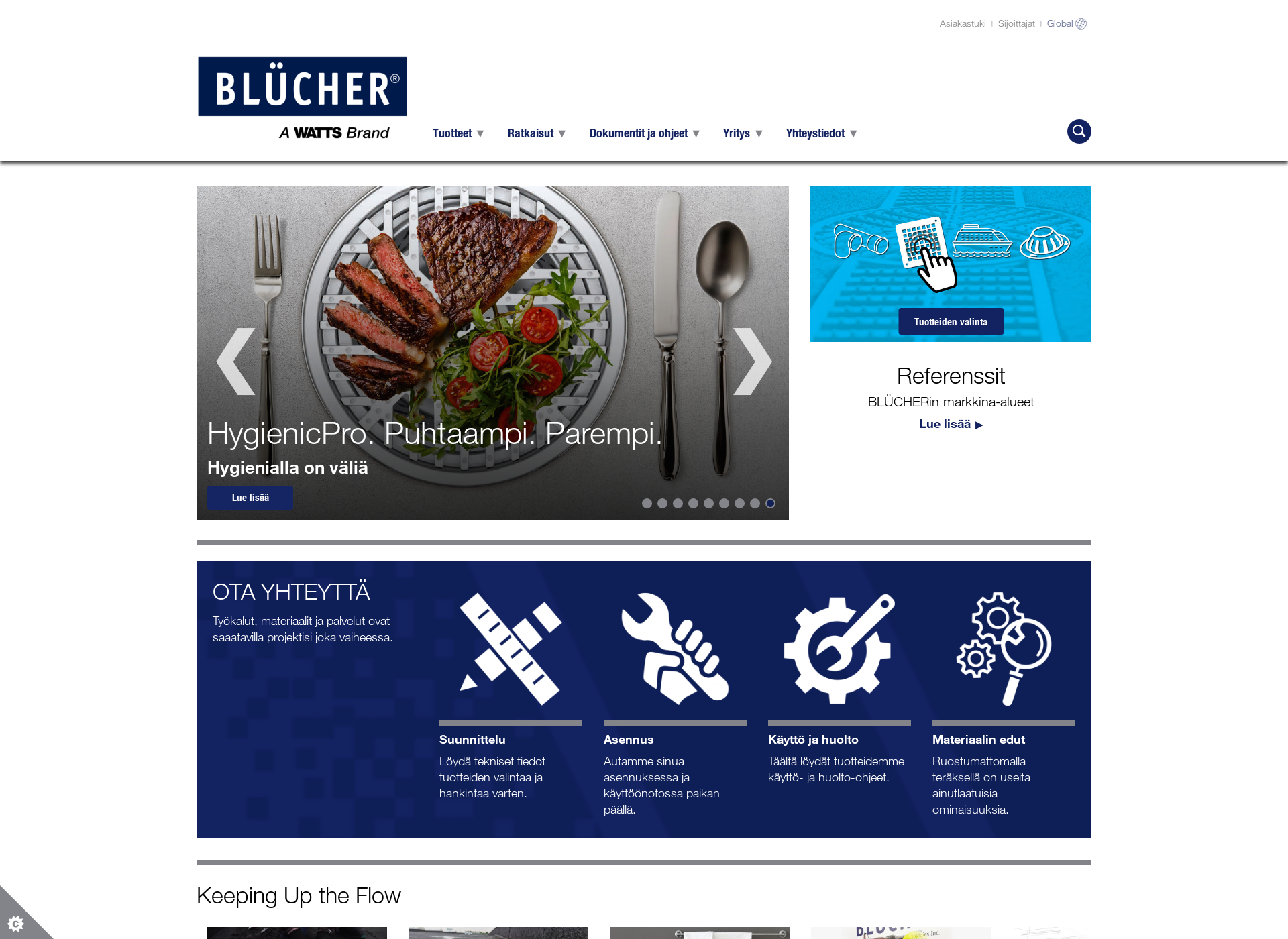 Screenshot for blucher.fi
