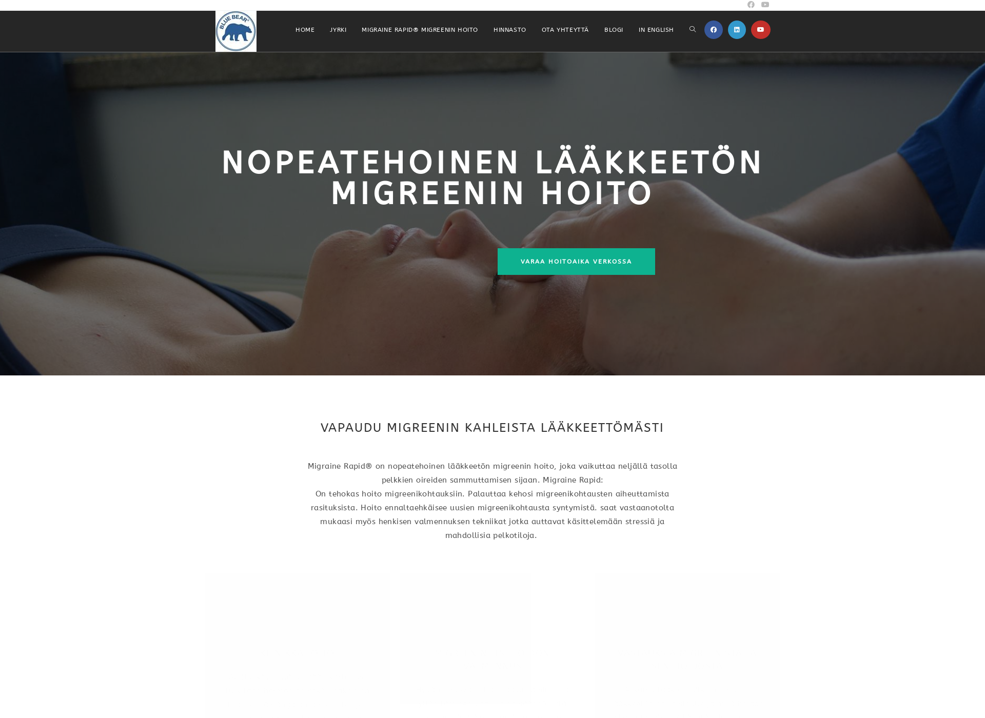Screenshot for bluebearklinikka.fi