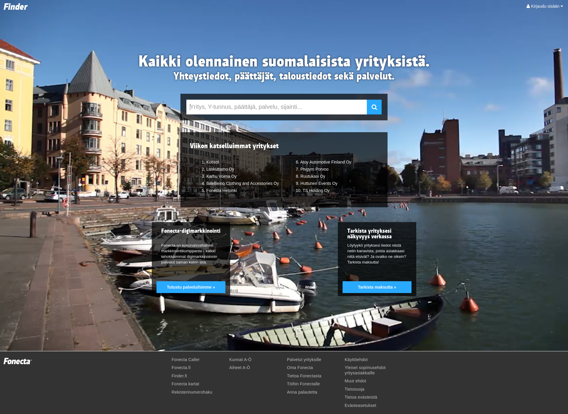 Screenshot for bluebook.fi