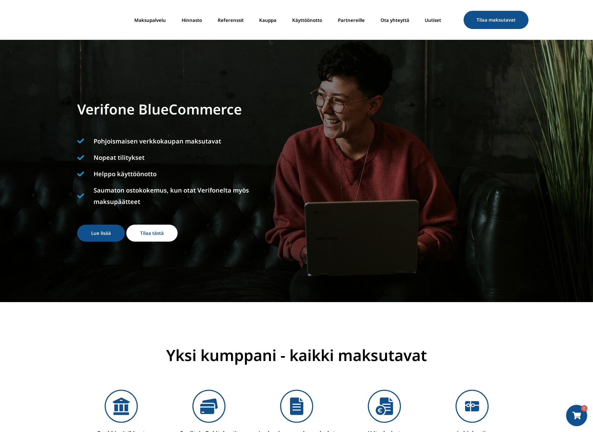 Screenshot for bluecommerce.fi