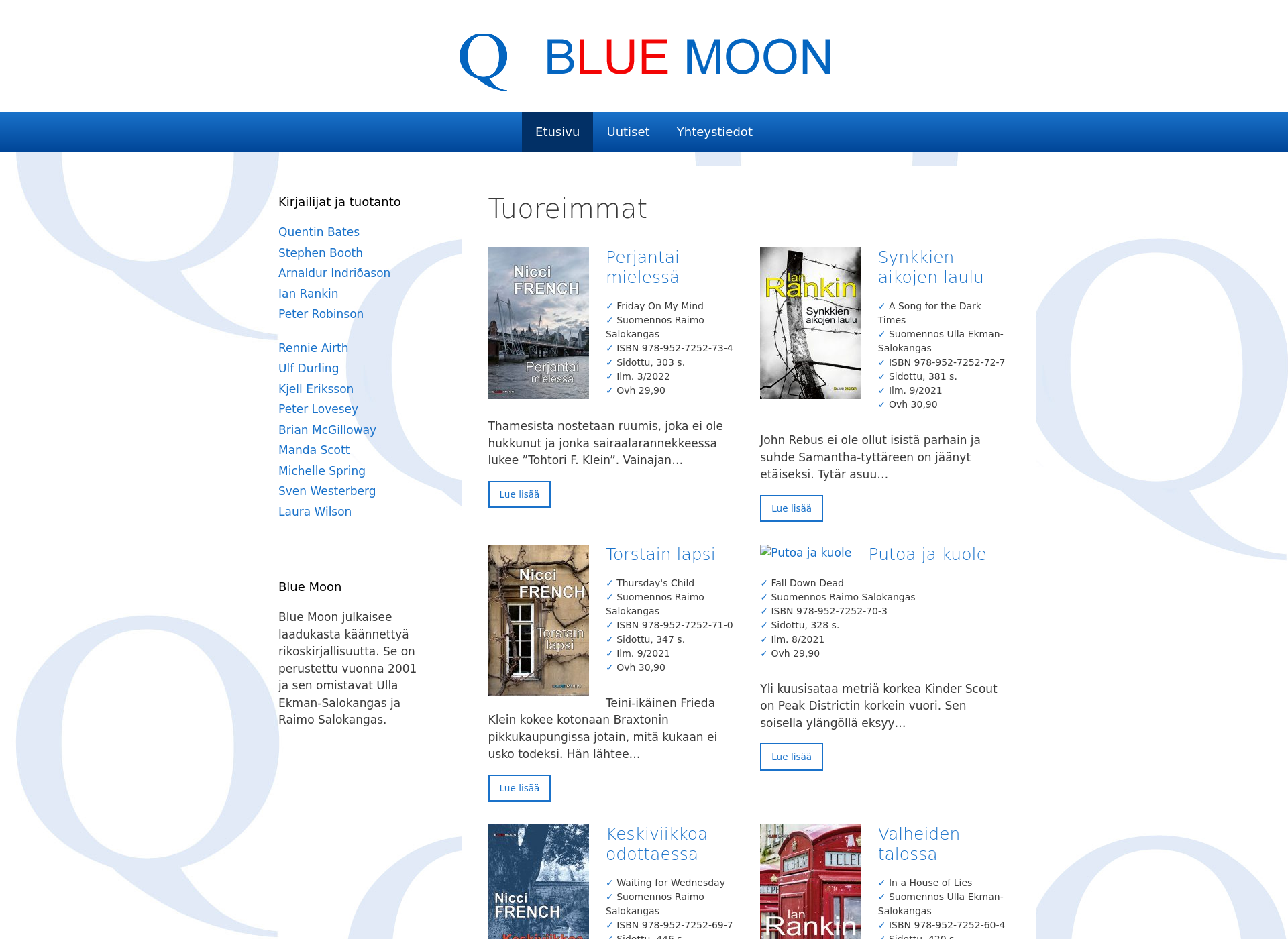 Screenshot for bluemoon.fi