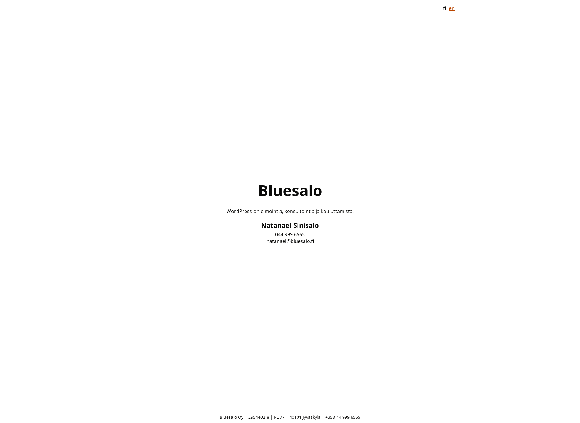 Screenshot for bluesalo.fi