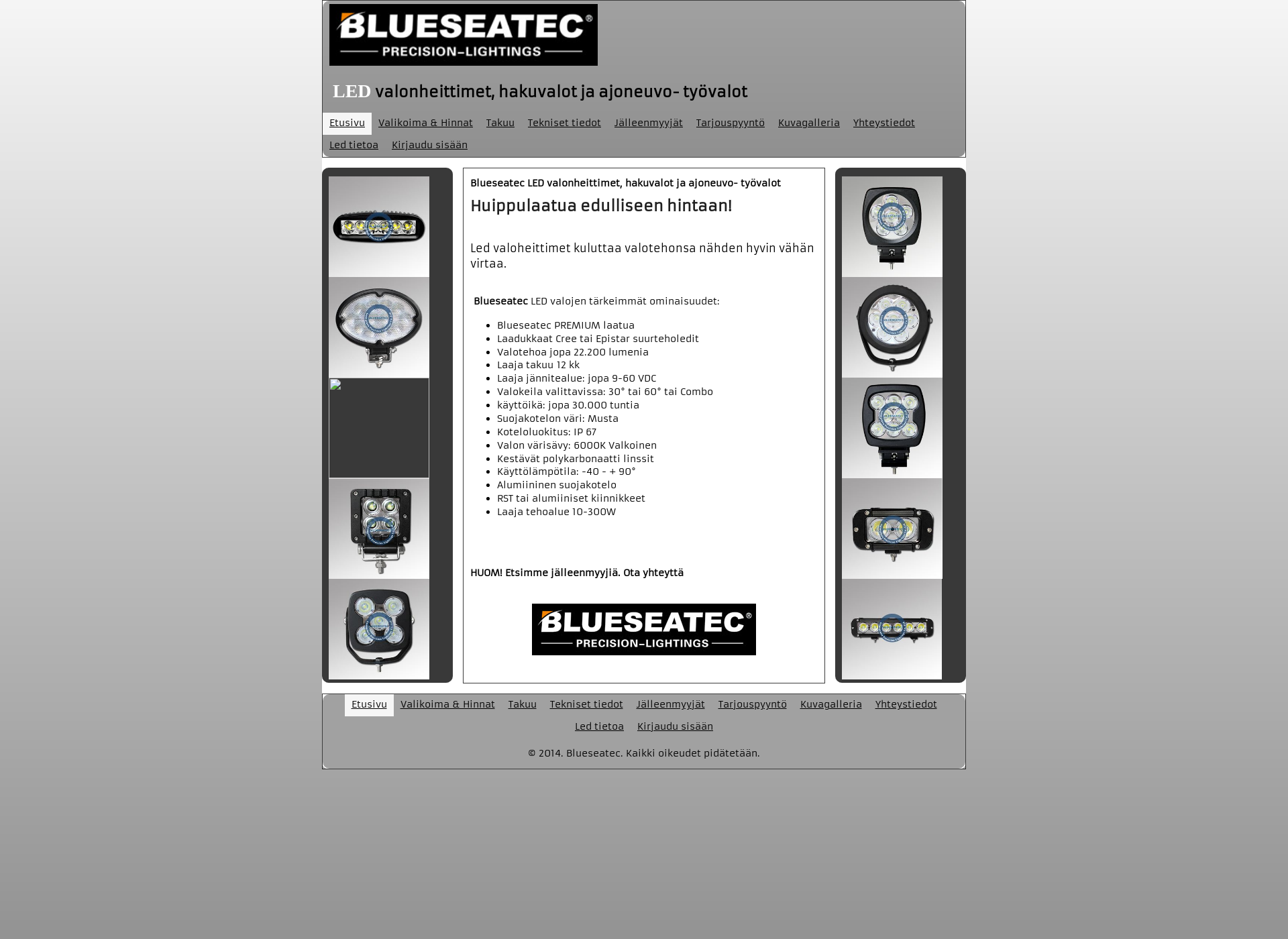 Screenshot for blueseatec.fi