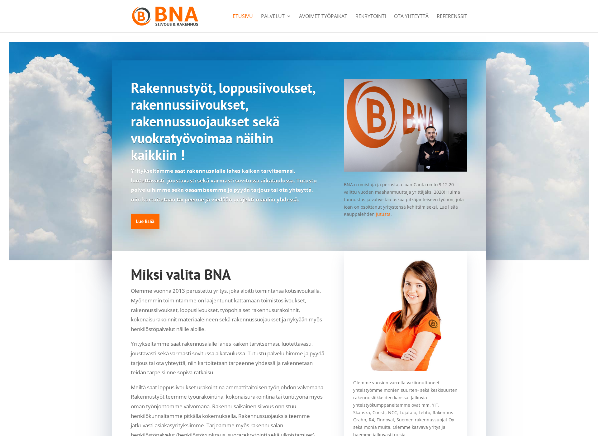 Skärmdump för bna-flonel.fi