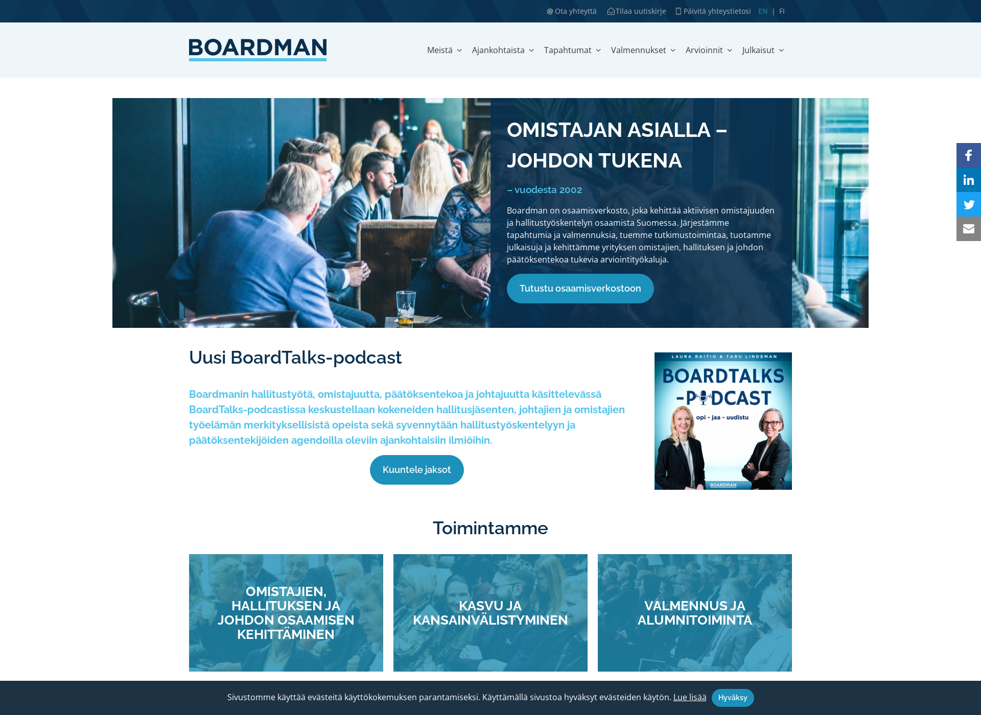 Screenshot for boardman.fi