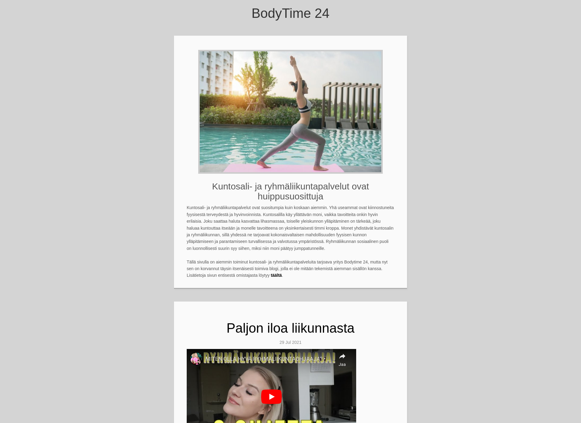 Screenshot for bodytime24.fi