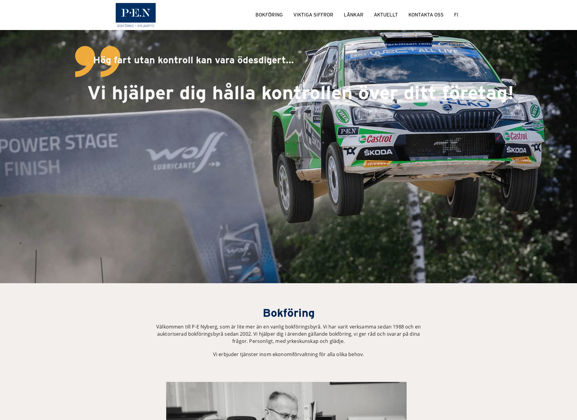 Skärmdump för bokföring.fi