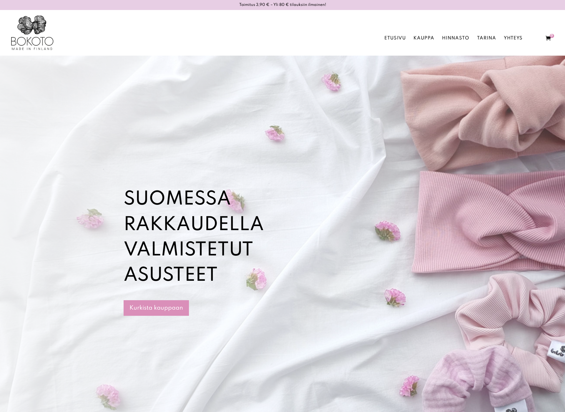 Skärmdump för bokotodesign.fi
