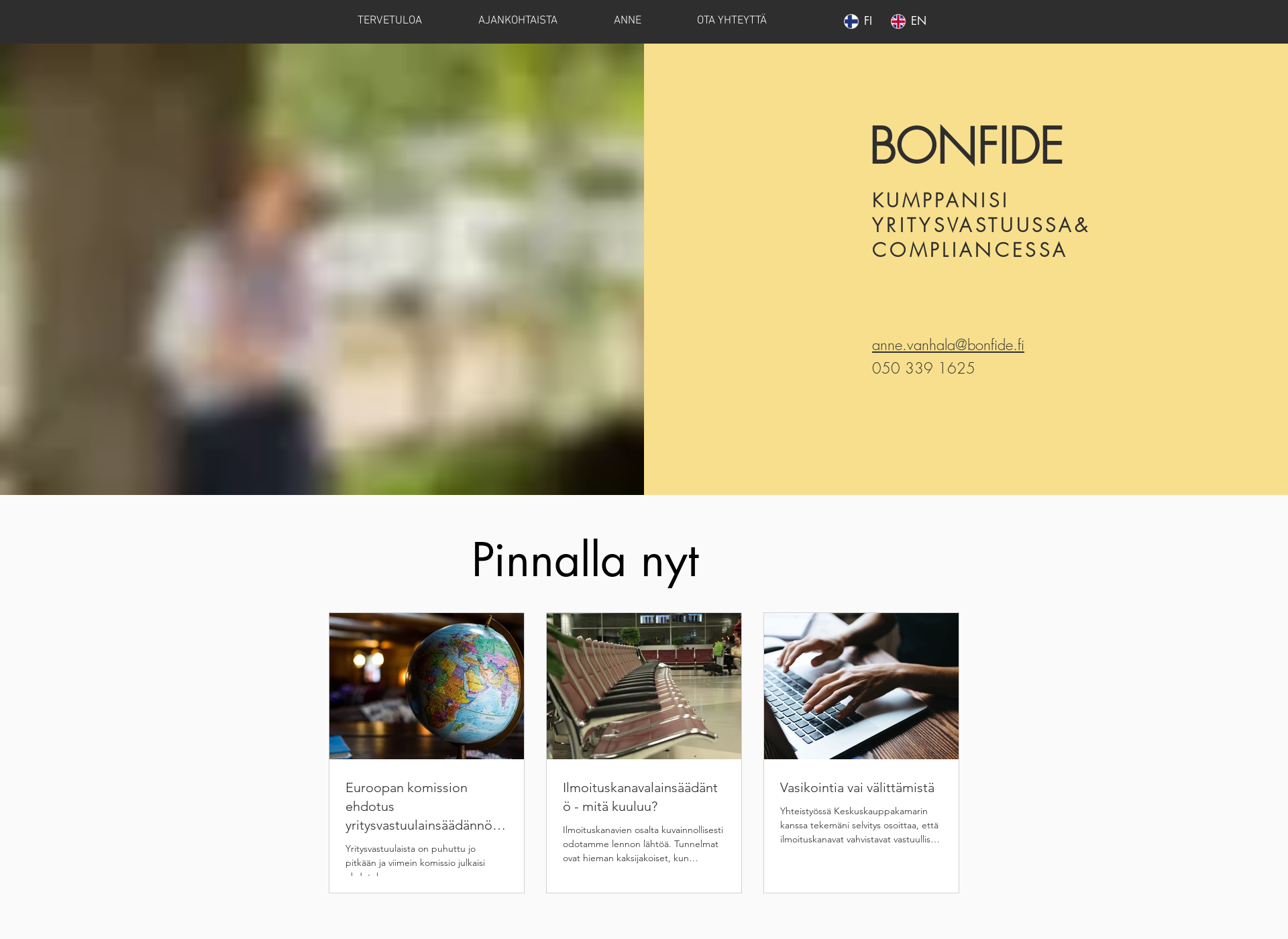 Screenshot for bonfide.fi