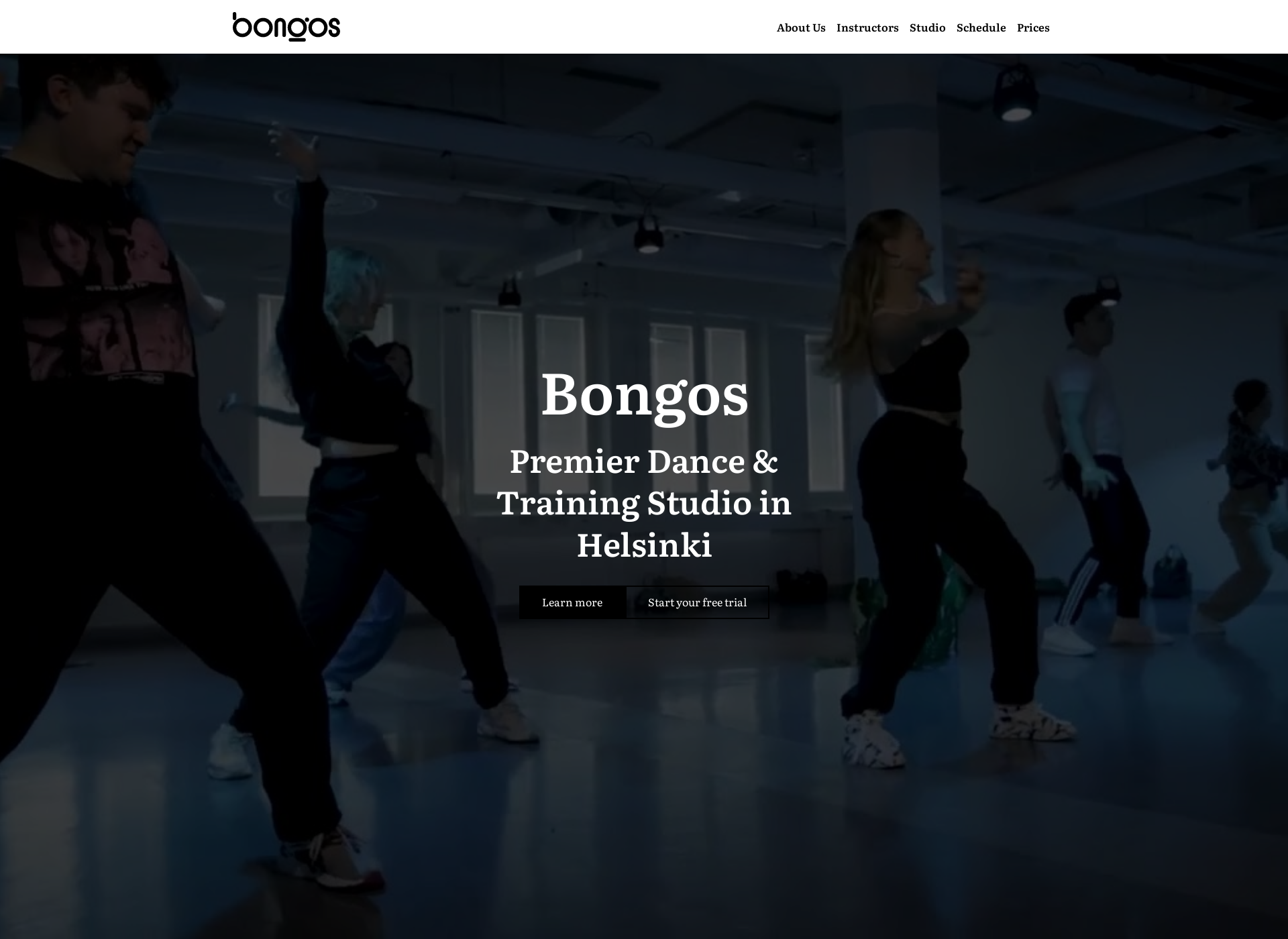 Skärmdump för bongos.fi