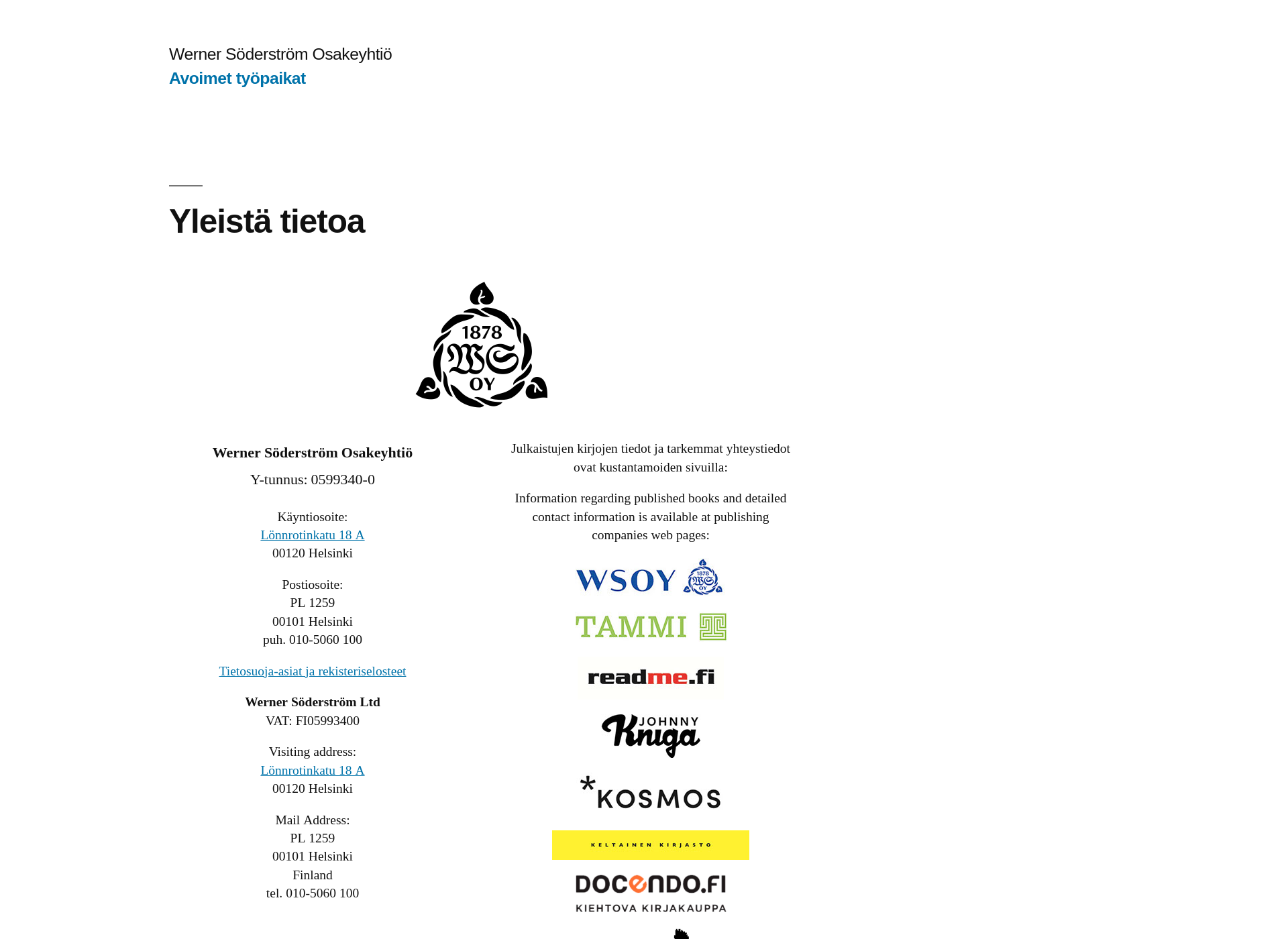 Skärmdump för bonnierbooks.fi