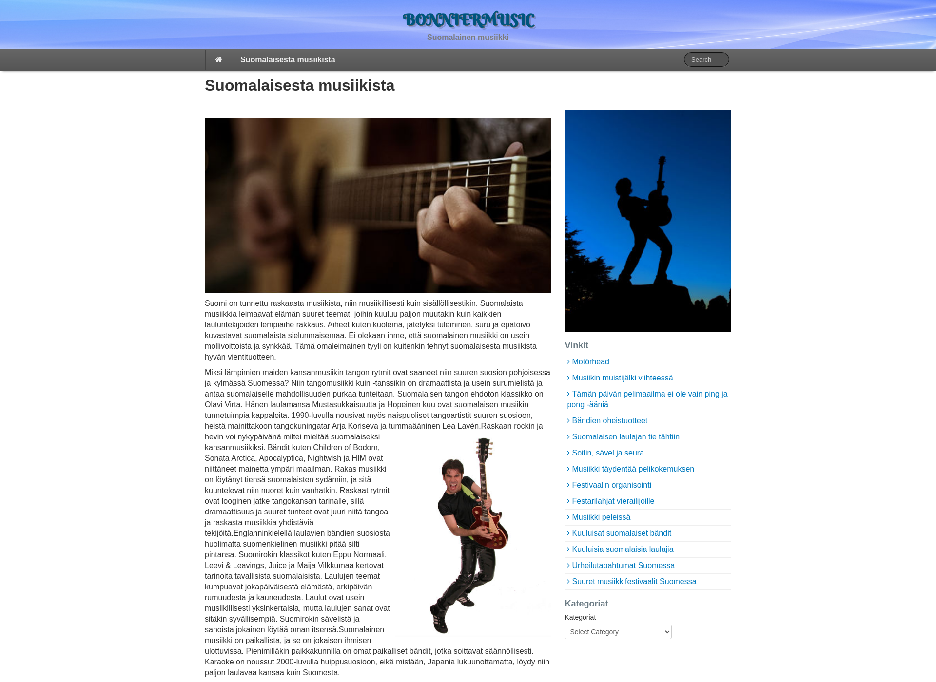 Screenshot for bonniermusic.fi