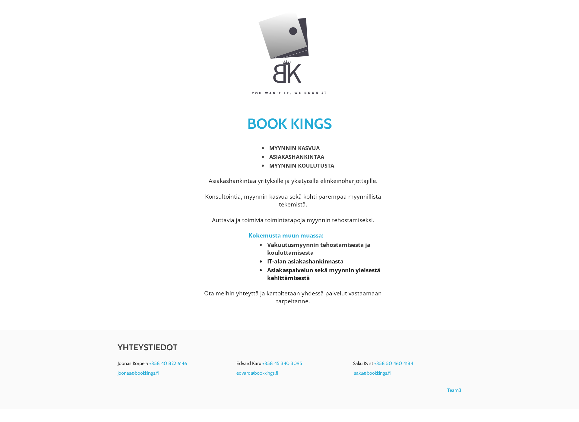 Skärmdump för bookkings.fi