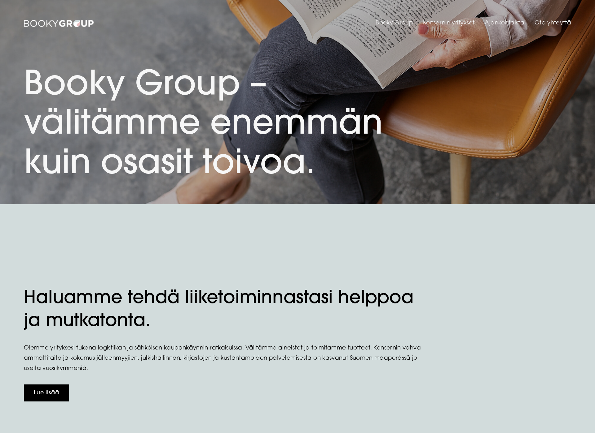 Skärmdump för bookygroup.fi