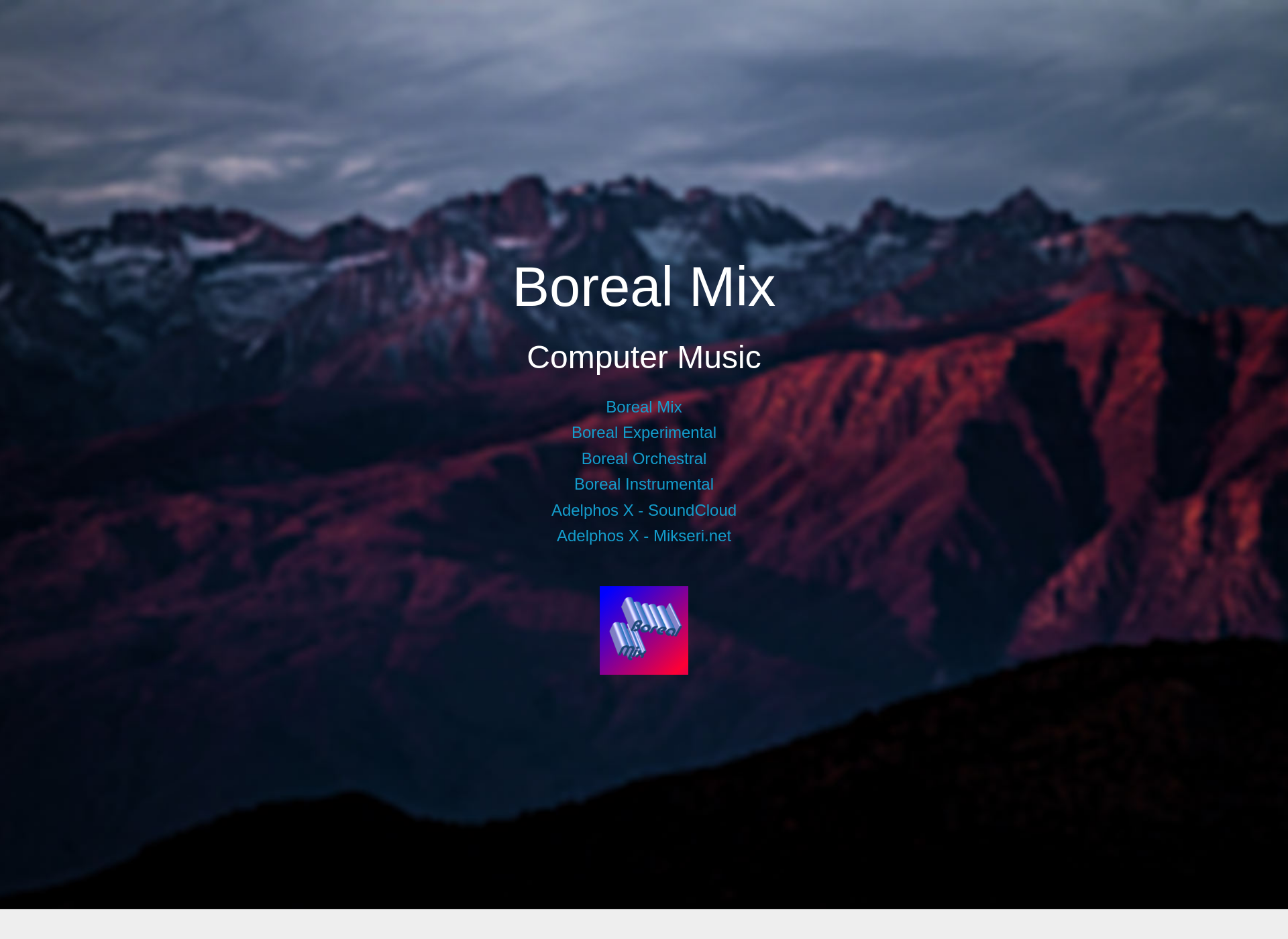 Skärmdump för borealmix.fi