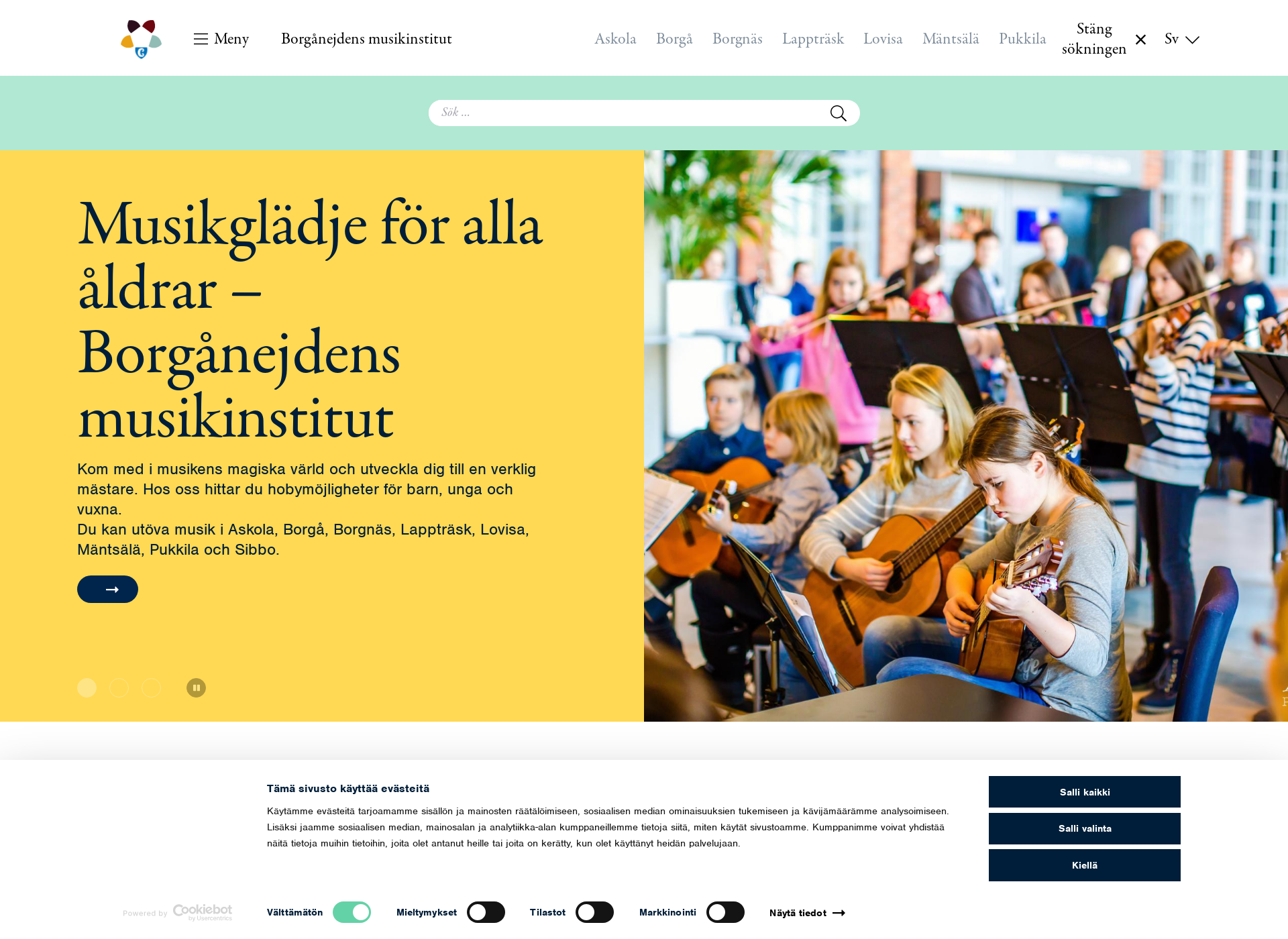 Screenshot for borgånejdensmusikinstitut.fi