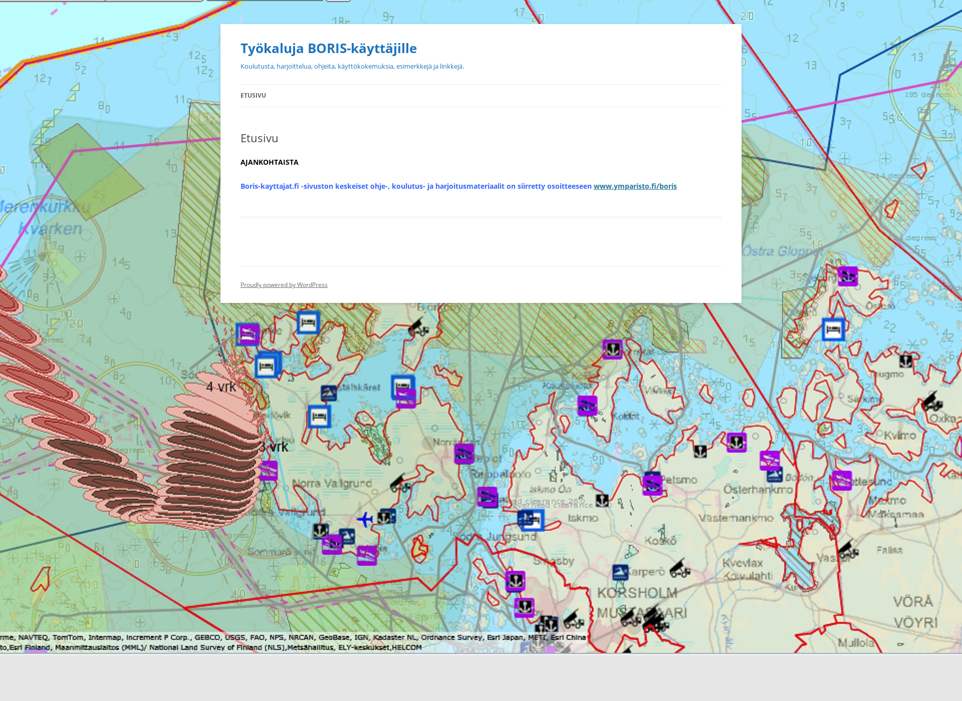 Screenshot for boris-kayttajat.fi