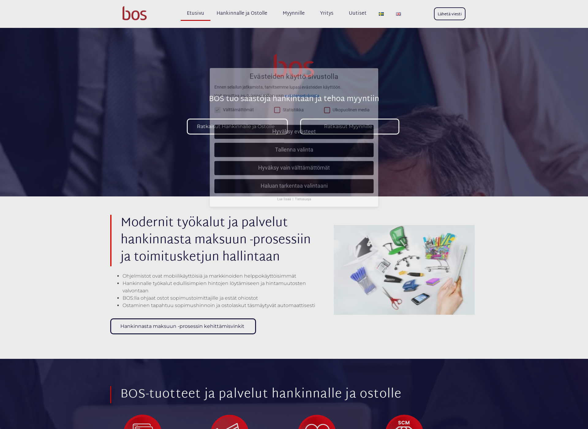 Screenshot for bos.fi