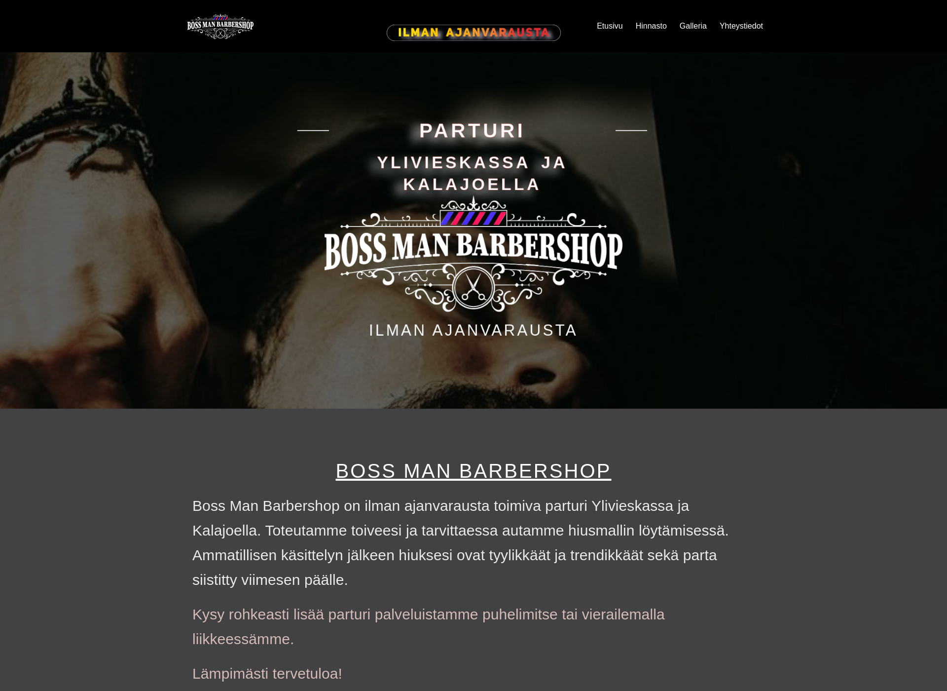 Screenshot for bossmanbarbershop.fi