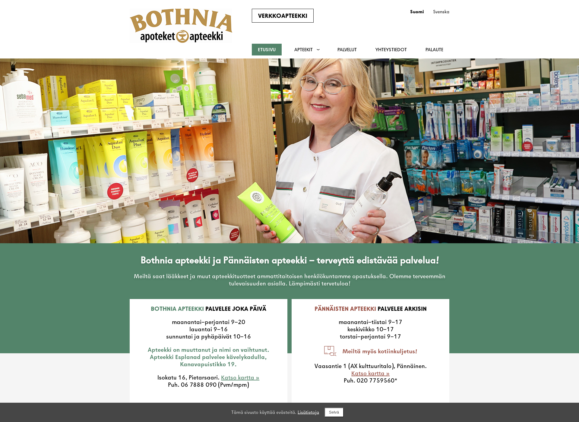 Screenshot for bothnia-apteekki.fi