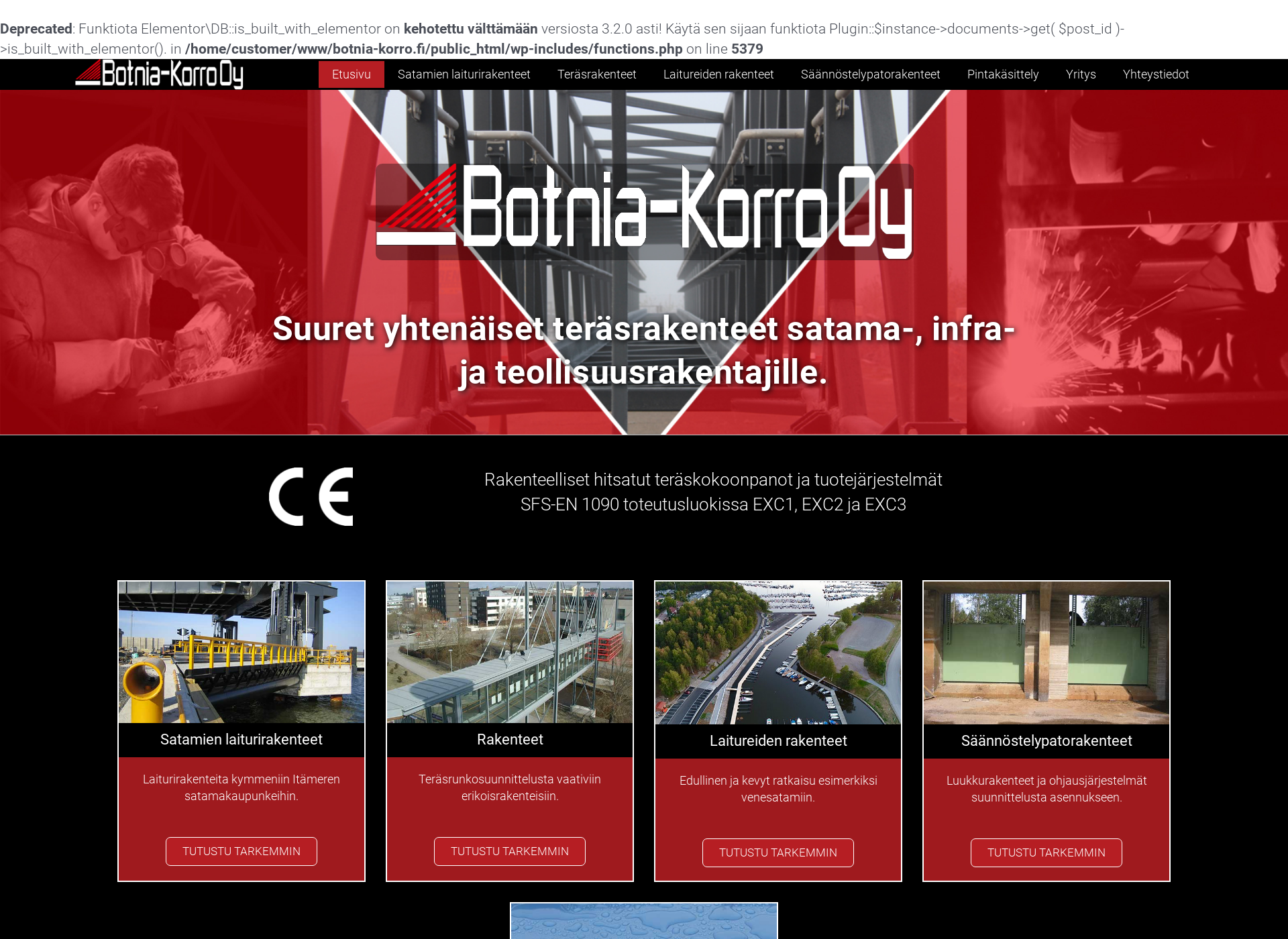 Screenshot for botnia-korro.fi