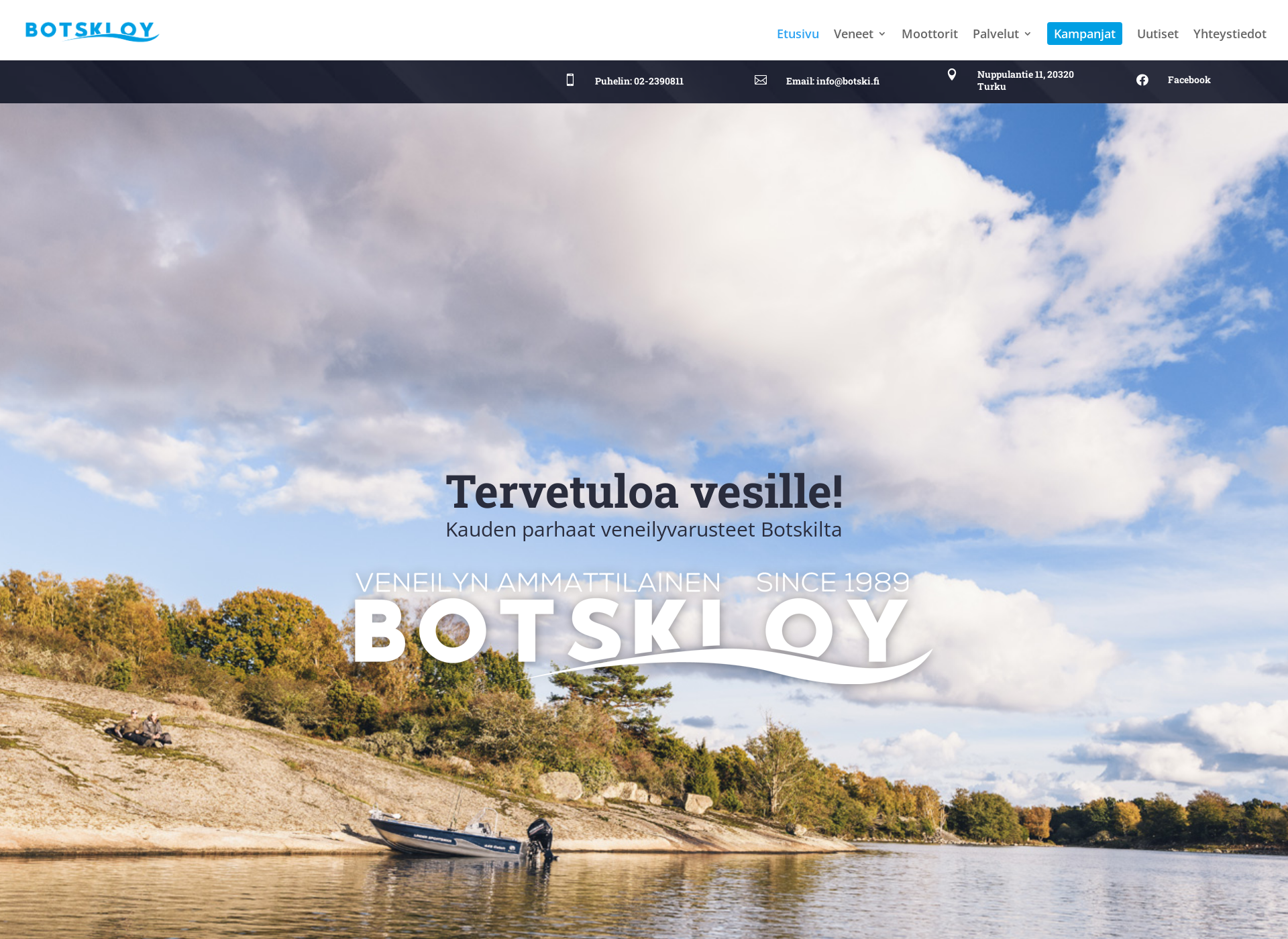 Skärmdump för botski.fi