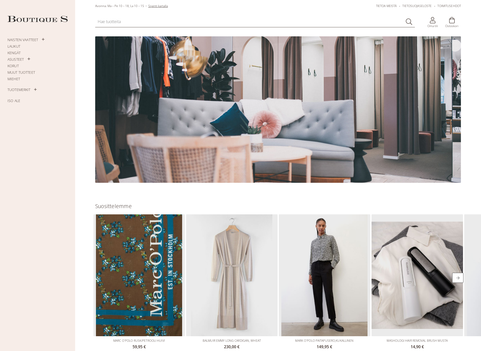 Screenshot for boutiques.fi