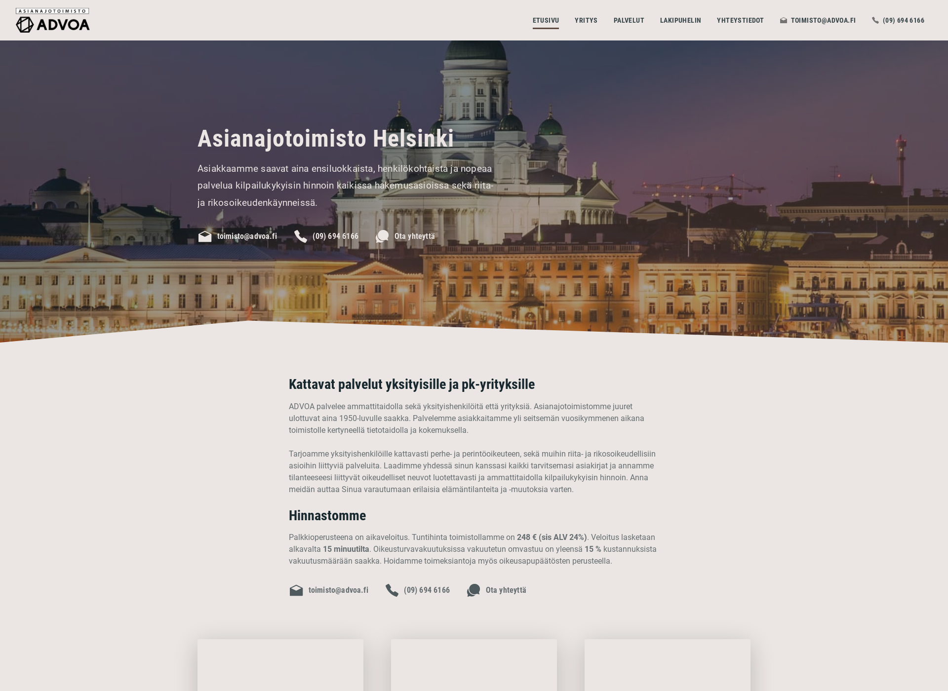 Screenshot for brander-makela.fi
