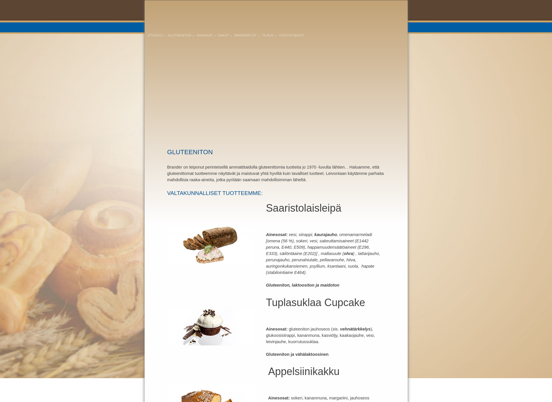 Screenshot for brandergluteeniton.fi