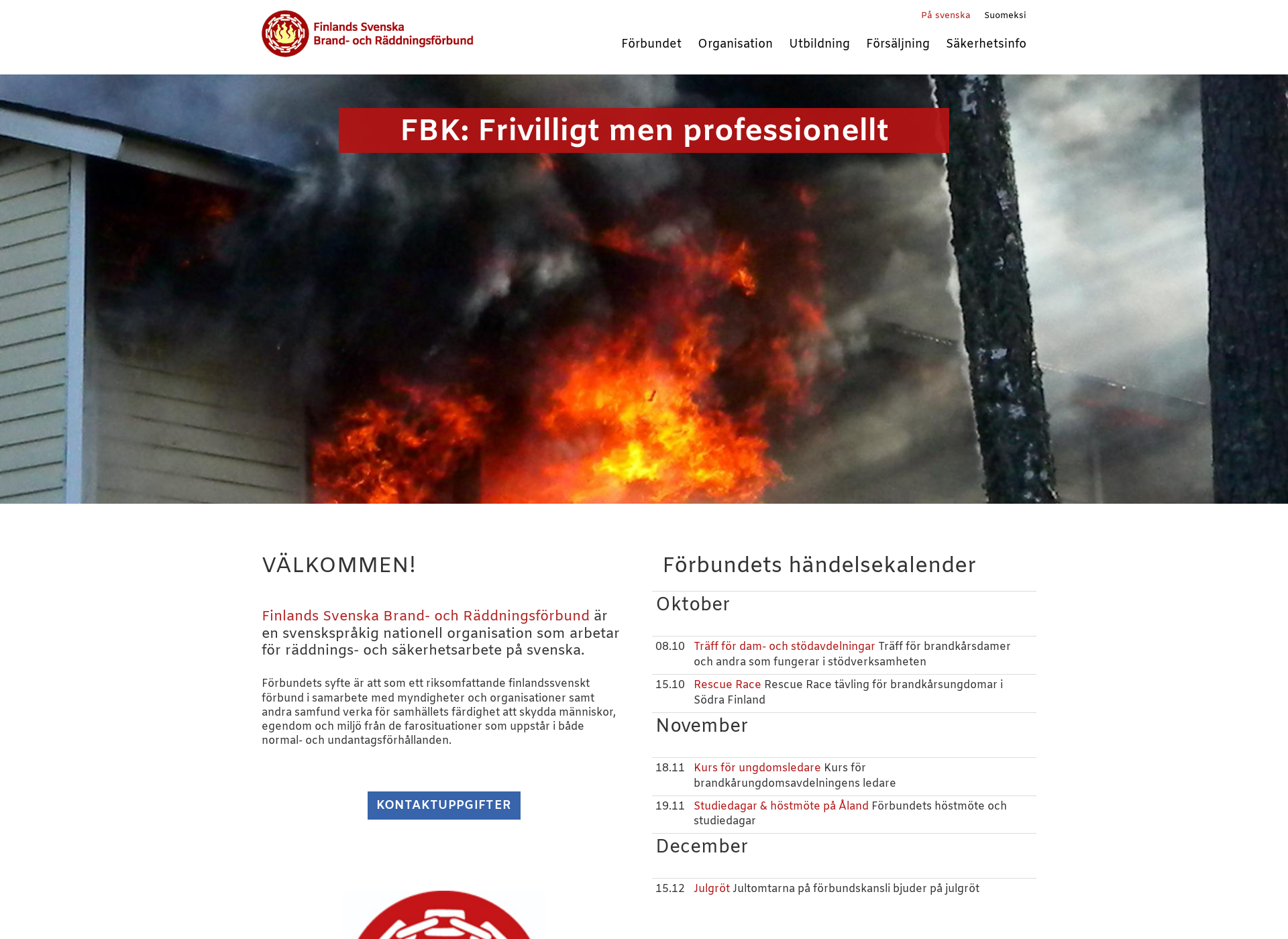Skärmdump för brandkaren.fi