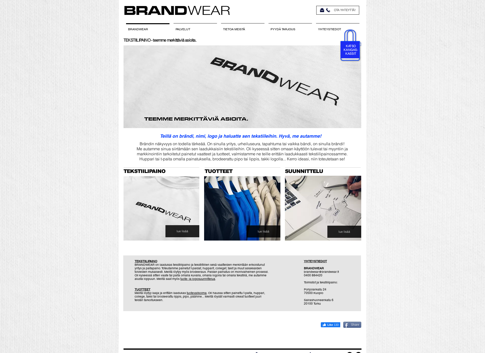Screenshot for brandwear.fi